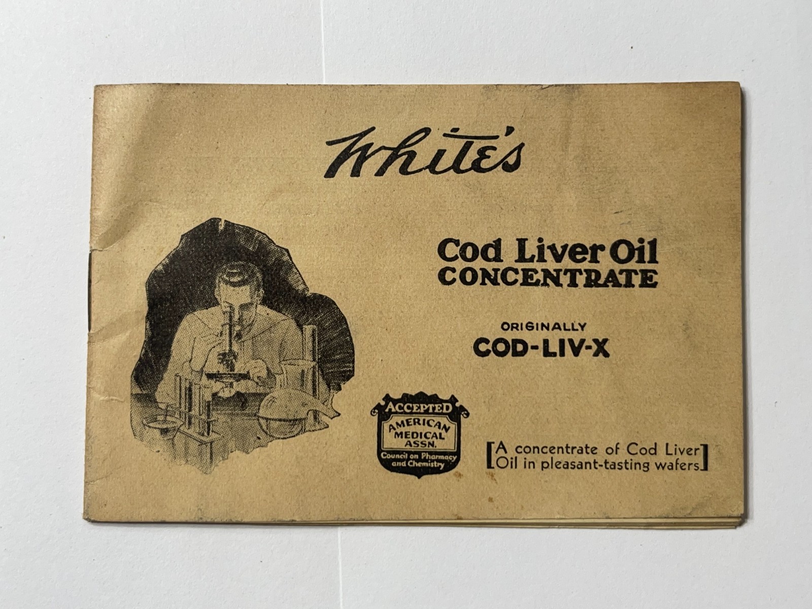 Antique 1920s - White\'s Cod Liver Oil Concentrate Hand Out Information Booklet Antique 1920s - White\'s Cod Liver Oil Concentrate Hand Out Information Booklet