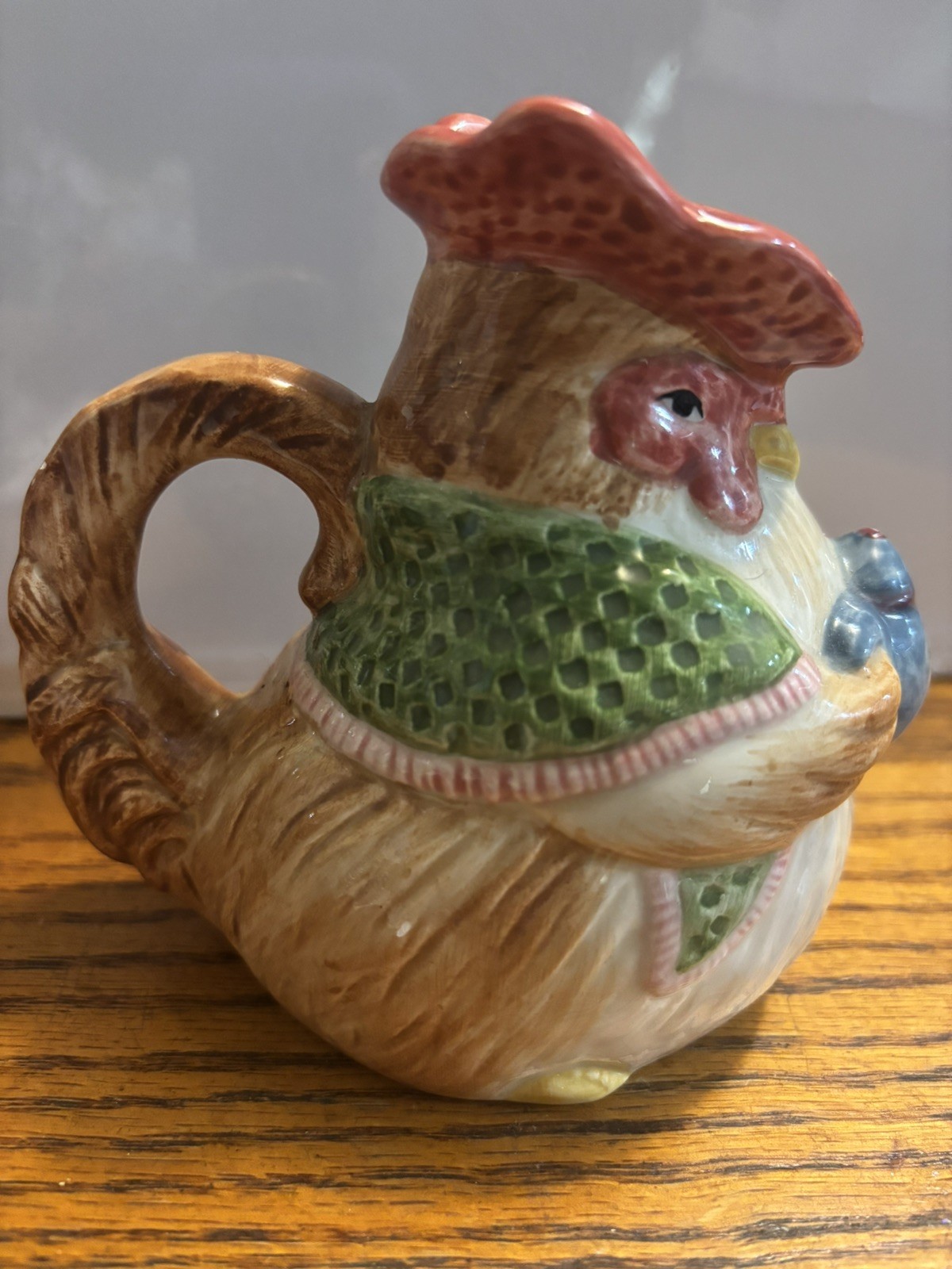 Vintage 1987 Fitz and Floyd Rooster Chicken Creamer