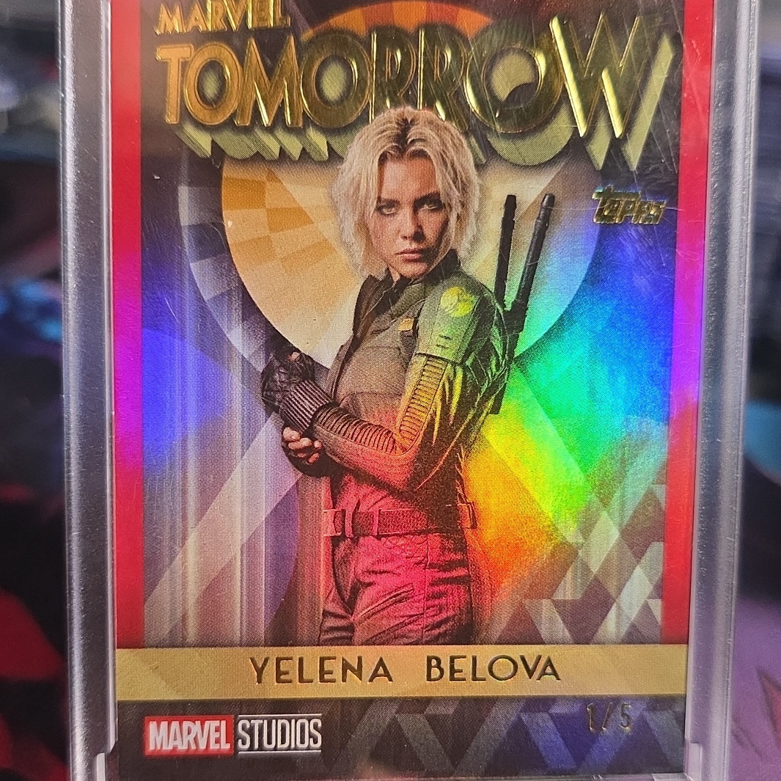 Topps 2025 Marvel Tomorrow MT-9 Yelena Belova Thunderbolts* Serial # 1/5
