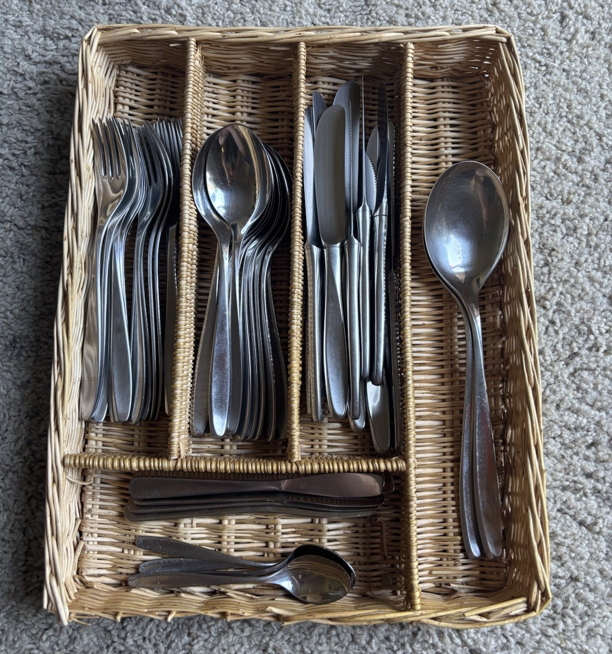 WMF Cromargan CONTINENTAL 48 pc Stainless Steel Flatware Set