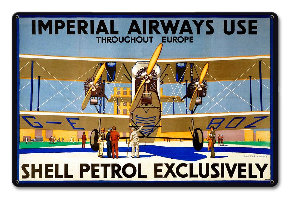 IMPERIAL AIRWAYS USE SHELL PETROL 18\ IMPERIAL AIRWAYS USE SHELL PETROL 18\
