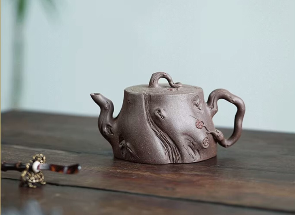 220cc chinese Yixing Handmade Zisha teapot TianQing ShuZhuang Gongfu Hu Tea Pot