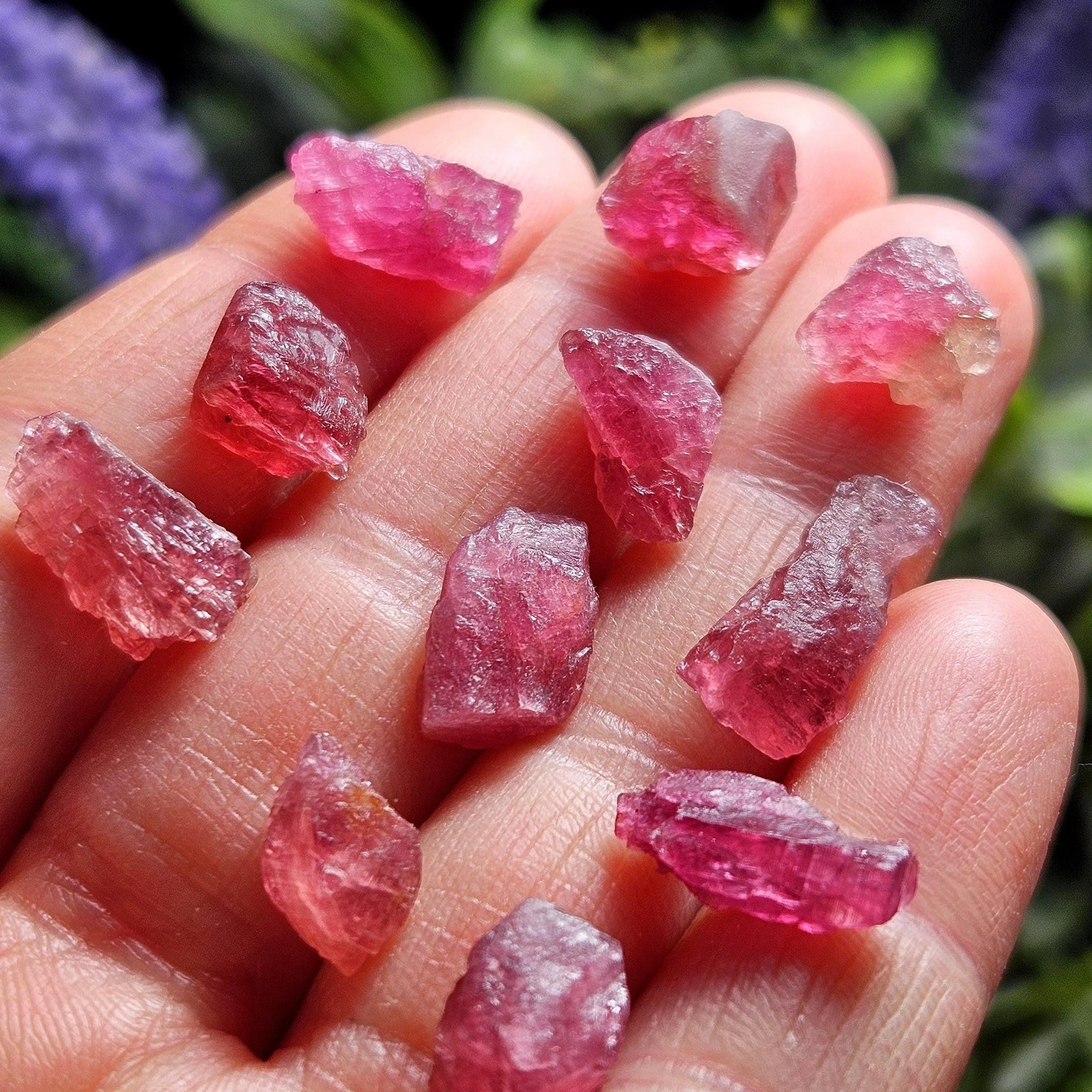 Pink Tourmaline Crystal Raw Natural Raspberry Pink Specimen from Brazil