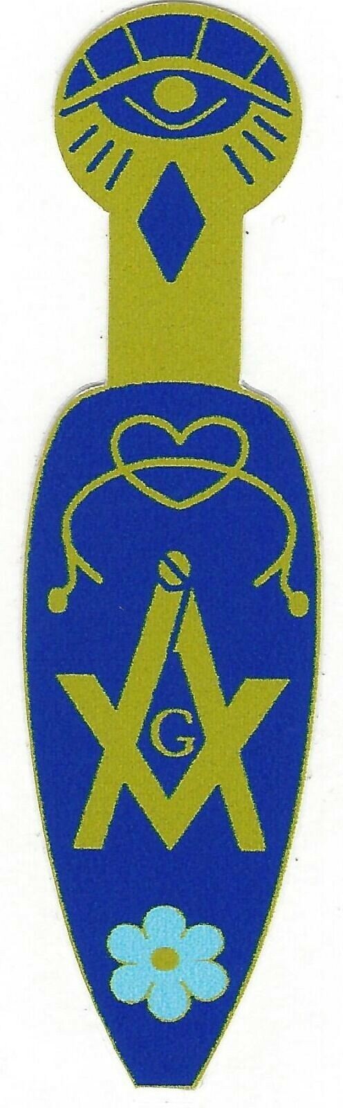 Masonic Blue Slipper Decal