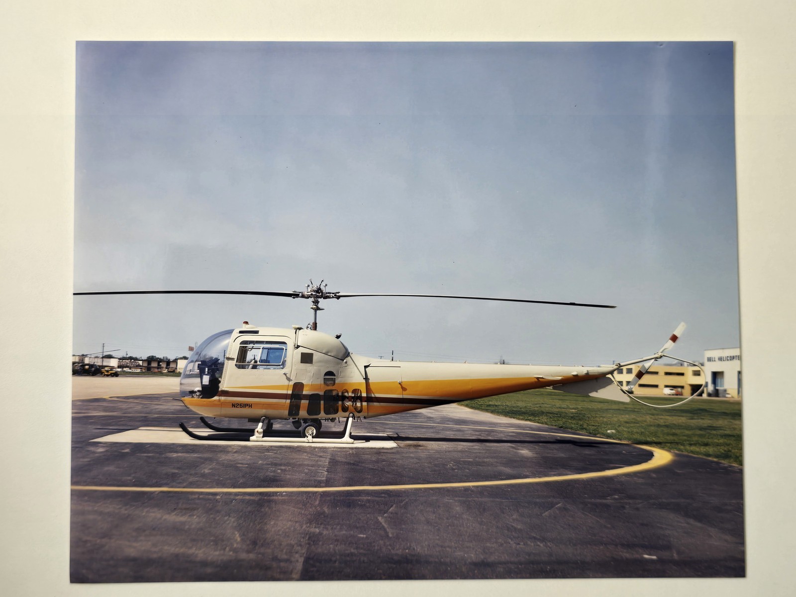 1964 Panhandle Aviation Bell 47J-2A N251PH Photo 8x10 Evans Archive Estate 1964 Panhandle Aviation Bell 47J-2A N251PH Photo 8x10 Evans Archive Estate
