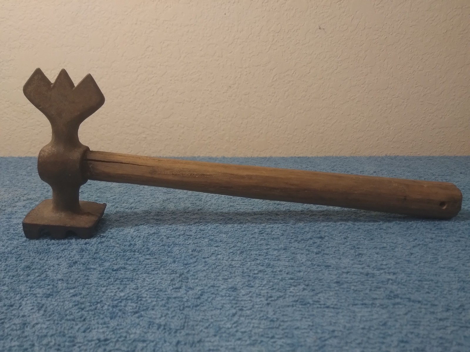 Vintage wood handled meat tenderizer Please see photos