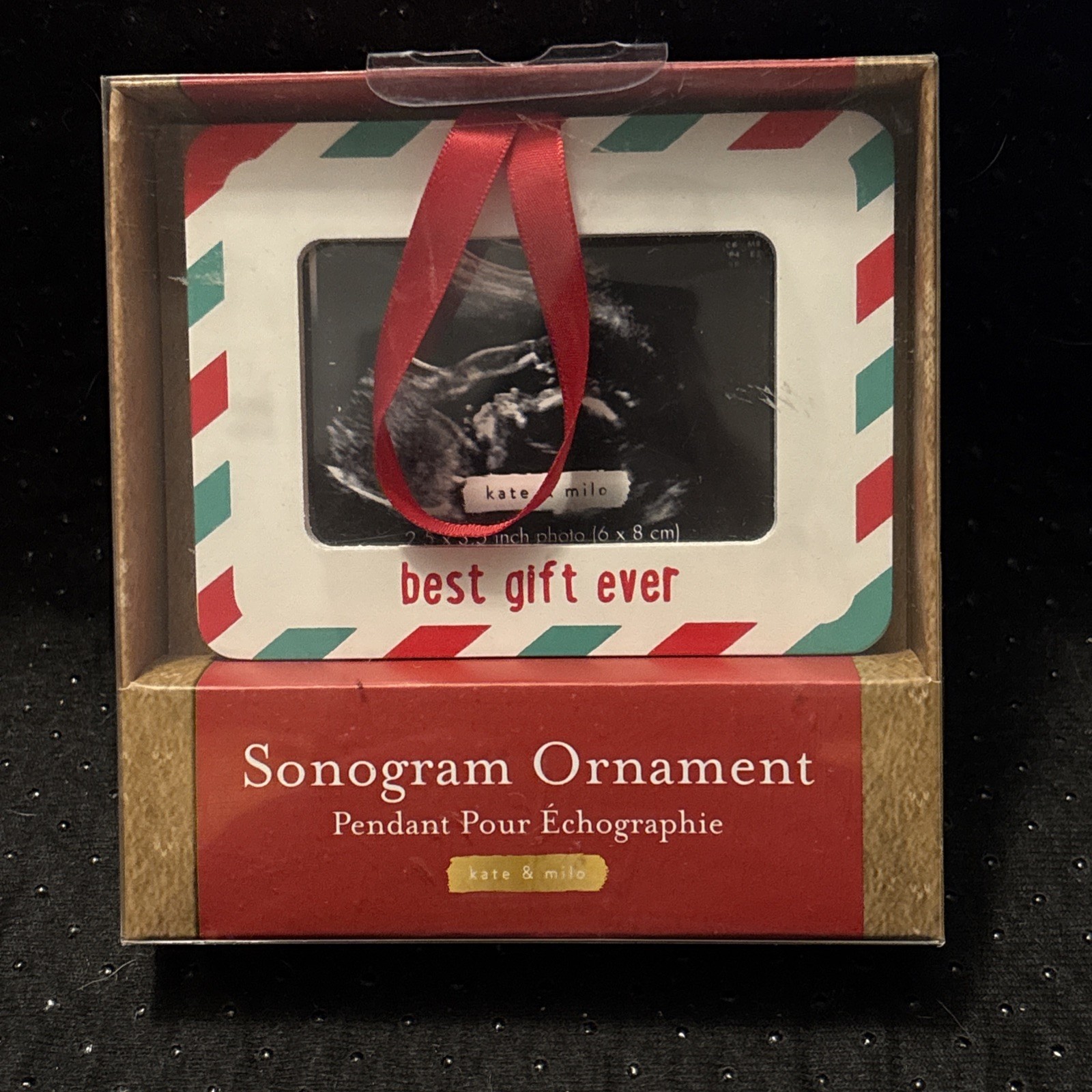 Sonogram Best Gift Ever Ornament - New in Box