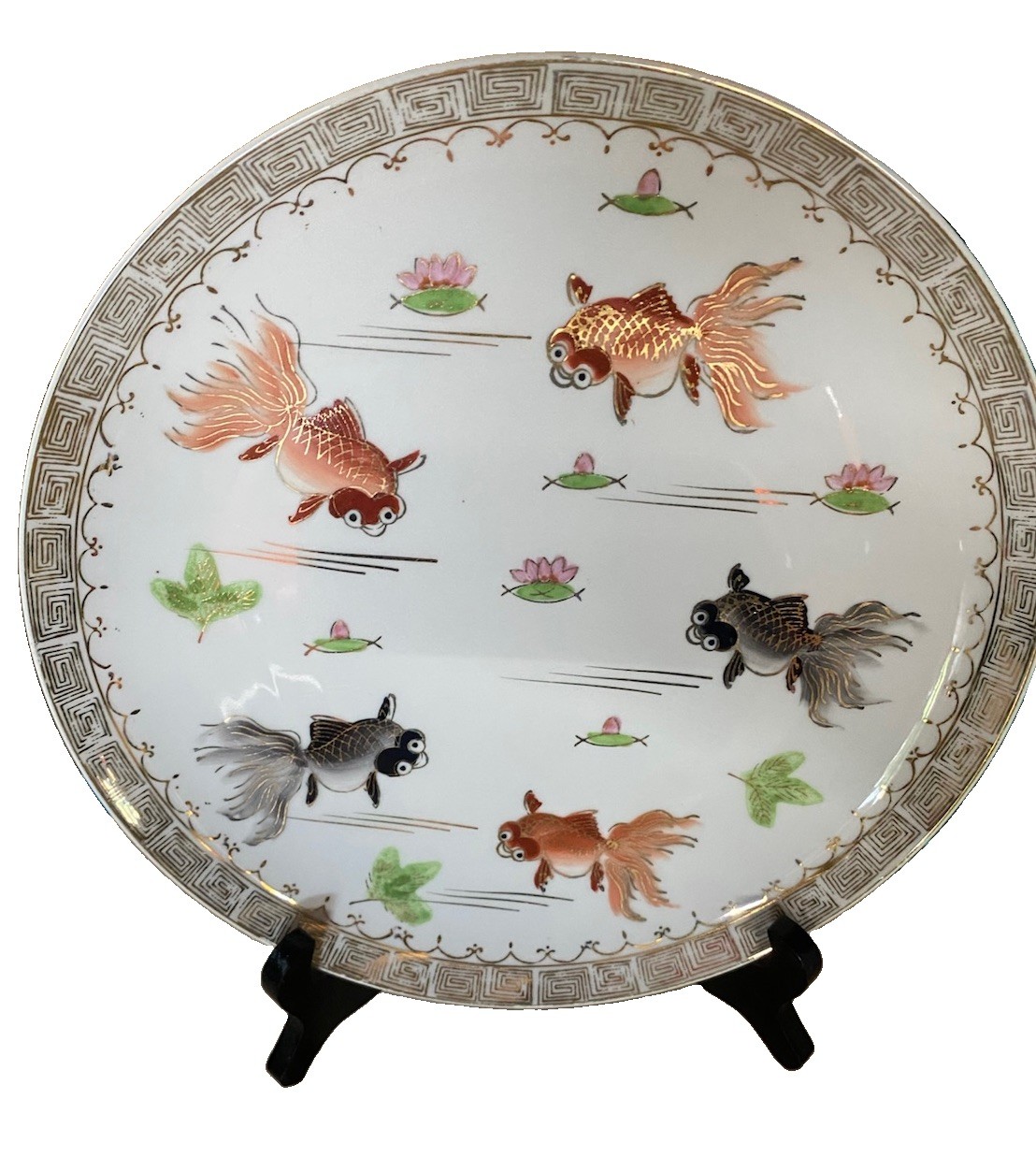 vintage asian oriental decorative plates