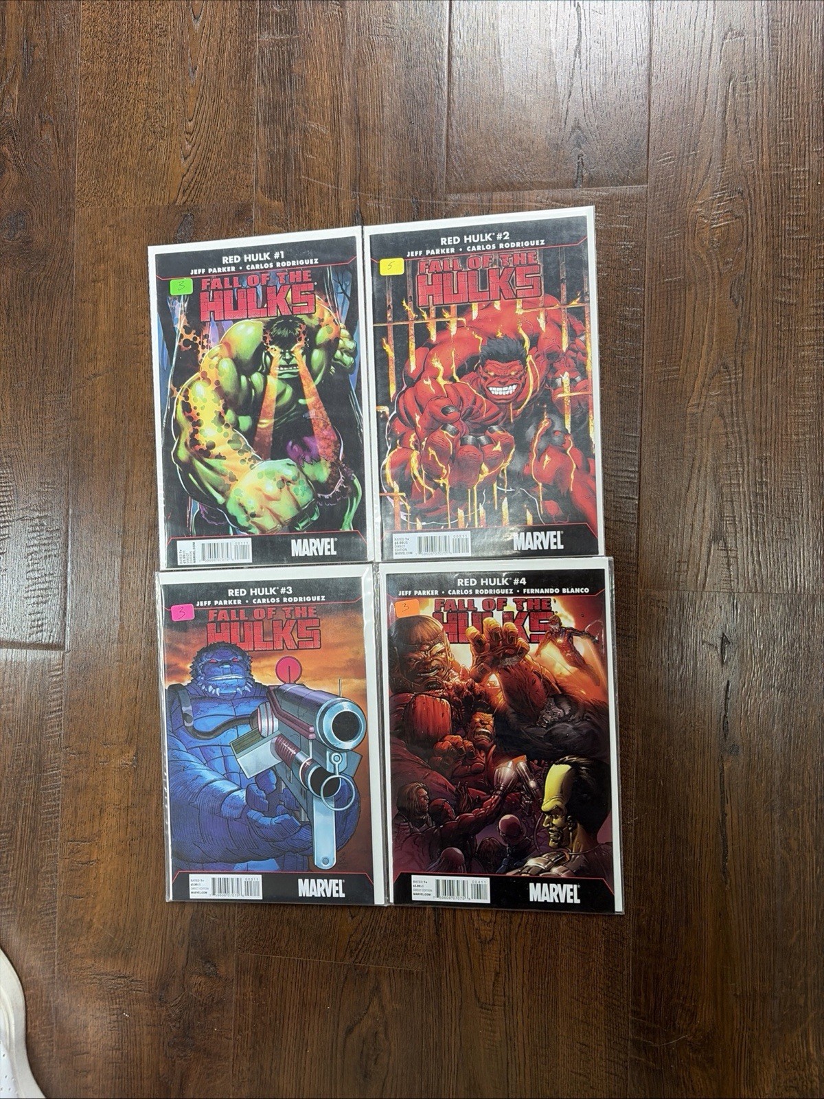 2010 Marvel FALL OF THE HULKS RED HULK #1 2 3 4 ~ FULL SET; ZZ