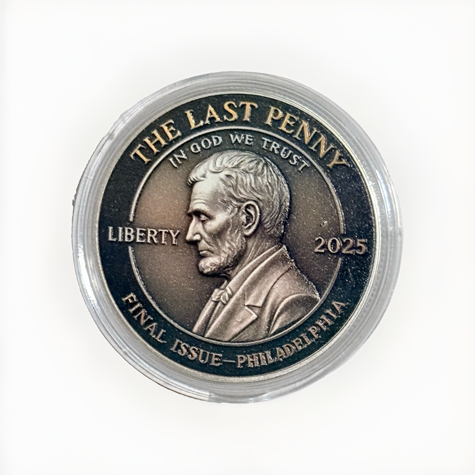 2025 RIP Penny Tribute Coin – Final Cent Commemorative – Retirement of US Penny