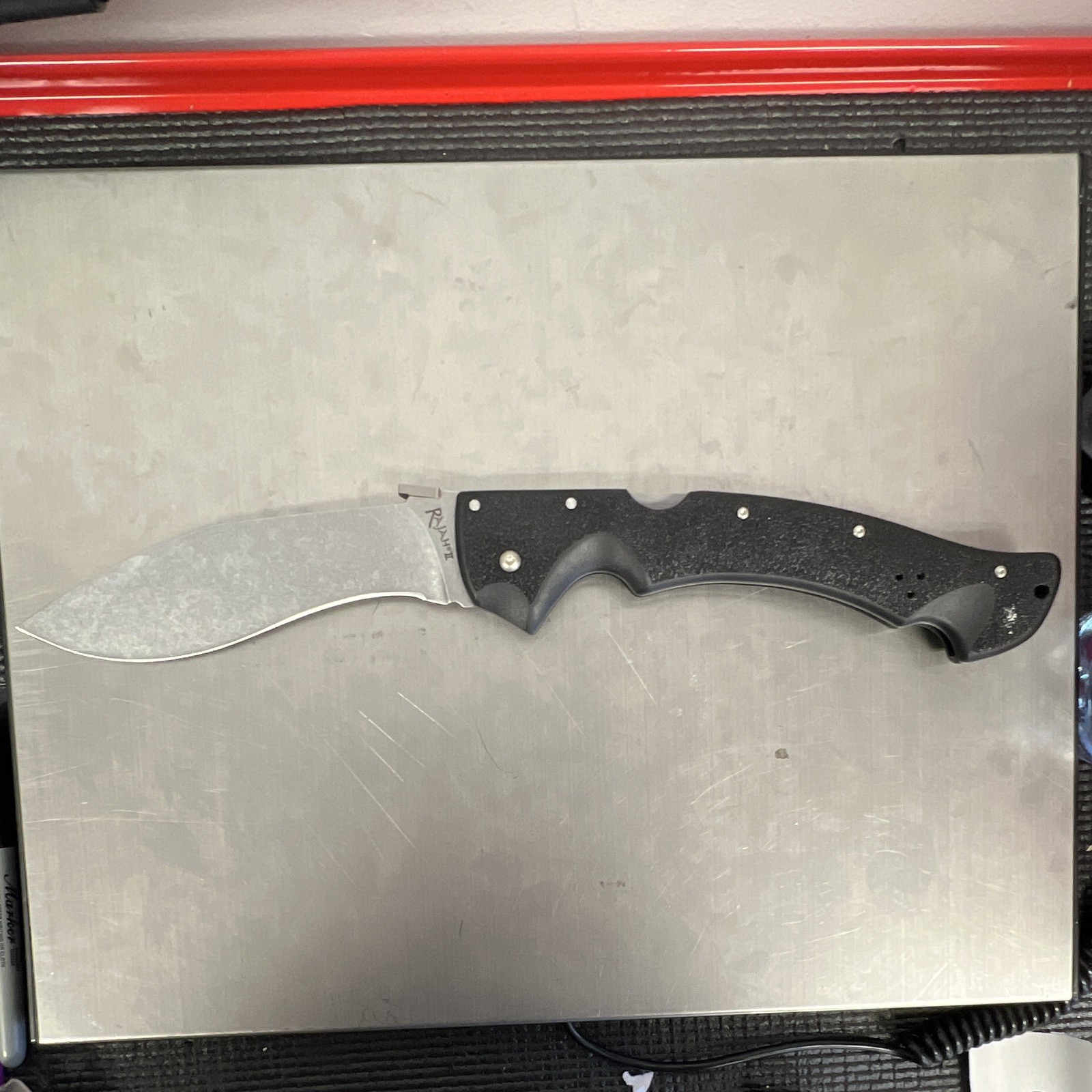 Cold Steel Rajah II 6 Inch Folding Knife Silver/Black No Box