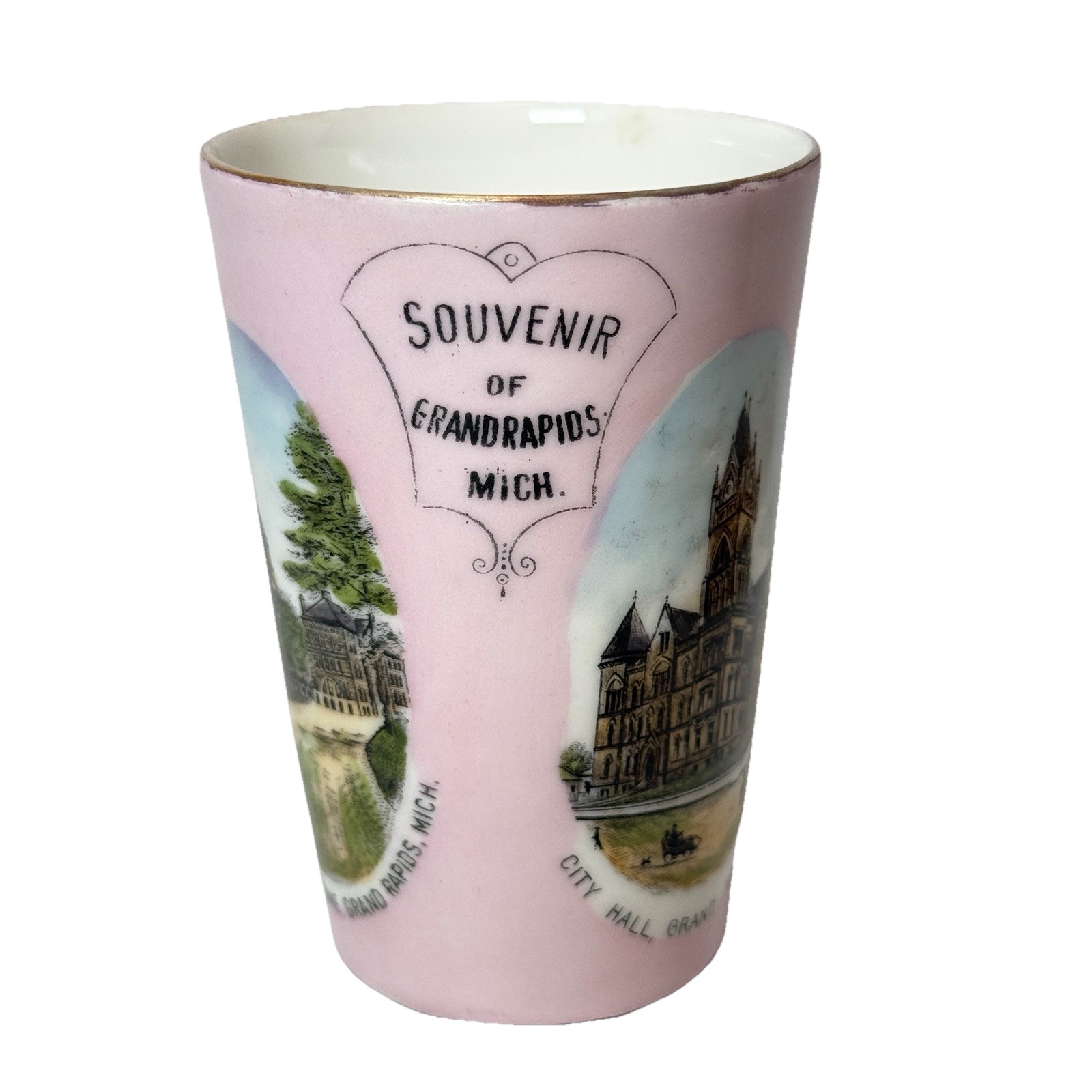 GRAND RAPIDS MICHIGAN MI Antique Souvenir China TRINKET CUP