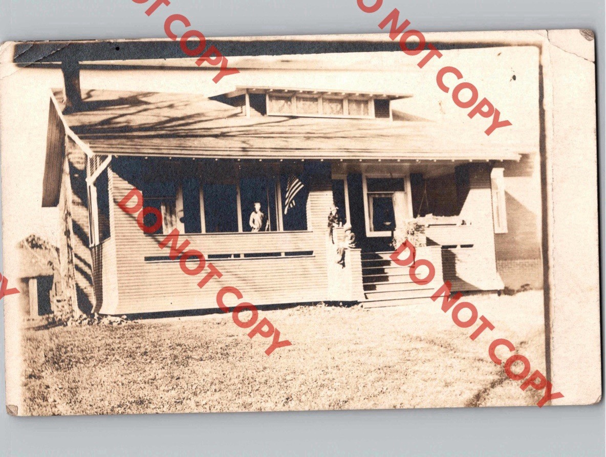 c1918 Mary Sipson Residence Home House KANSAS Illinois IL Edgar County RPPC c1918 Mary Sipson Residence Home House KANSAS Illinois IL Edgar County RPPC
