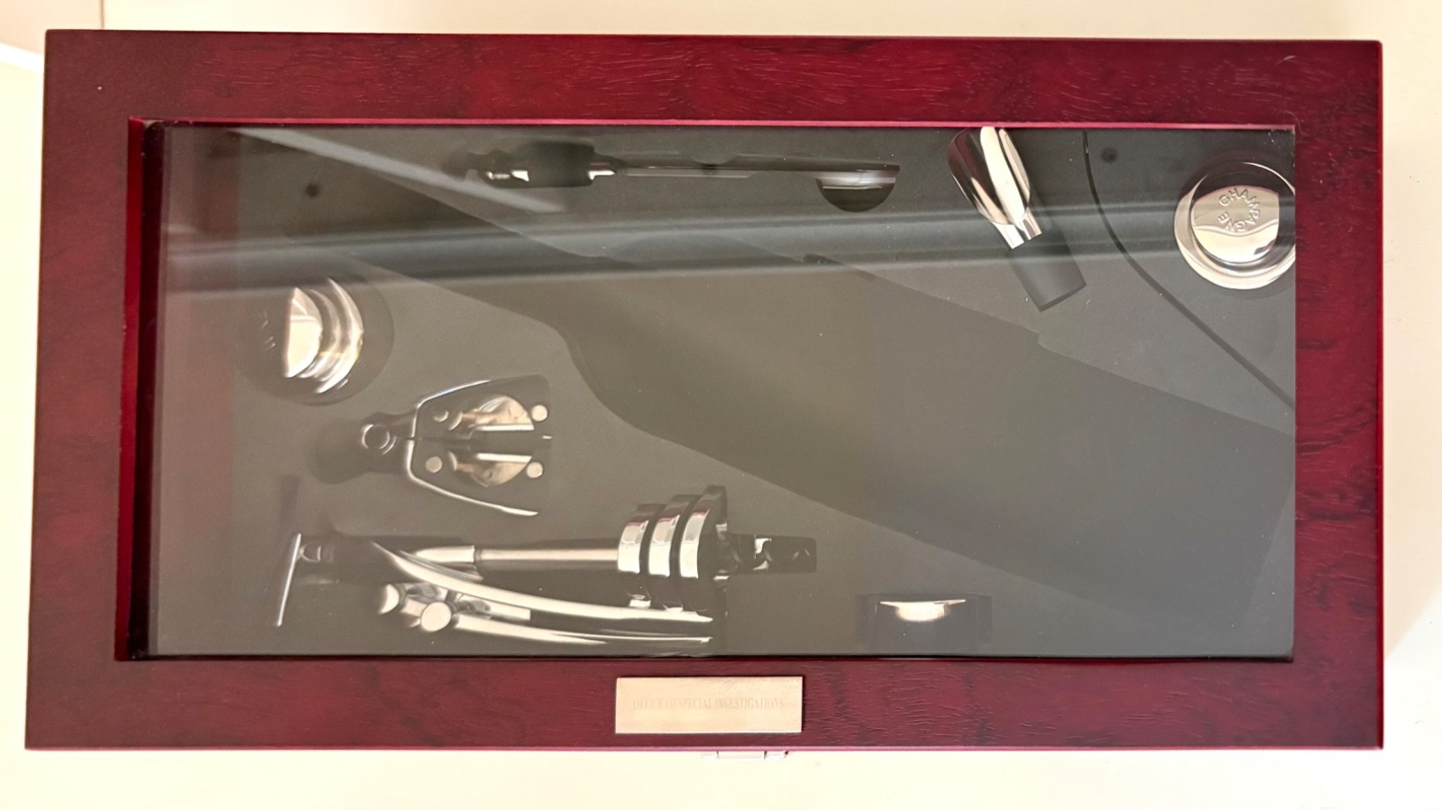 Air Force Office of Special Investigations (OSI) elegant wine presentation box