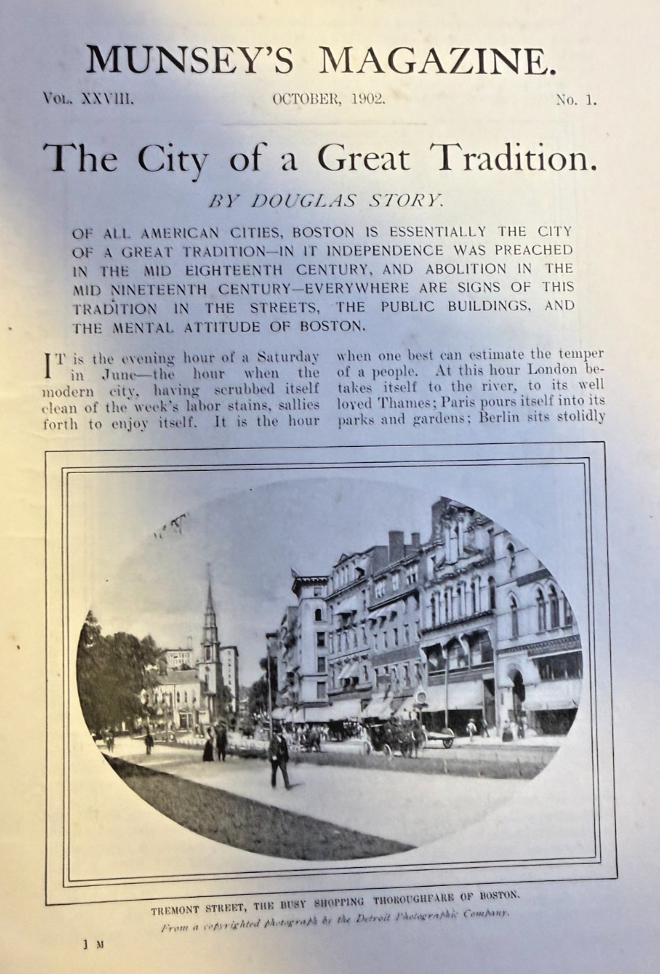 1902 Boston Tremont Street Old Statge House Beacon Street Old Christ Church
