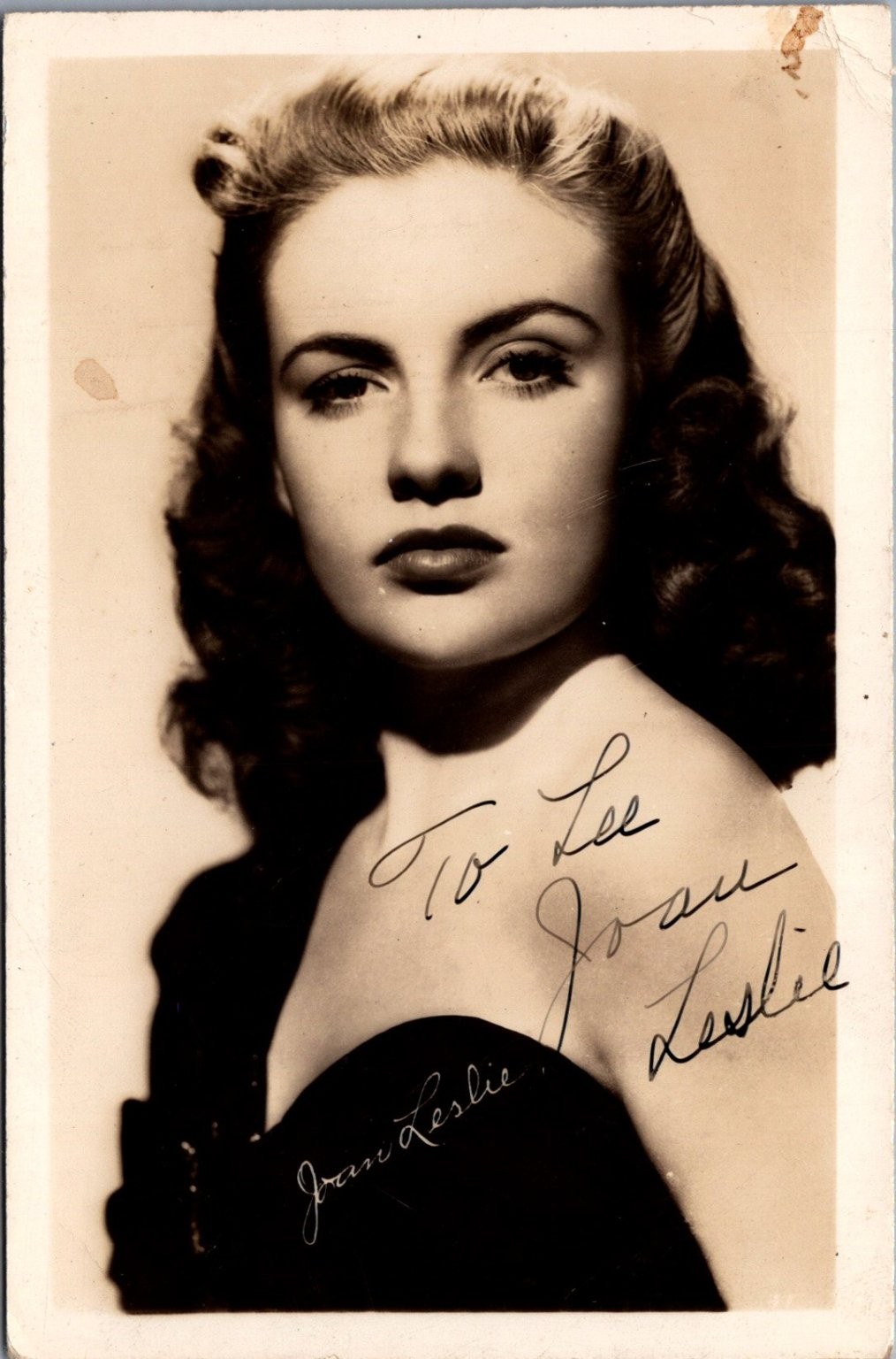 Joan Leslie  RPPC Real Photo Postcard 1948 Hollywood Actress
