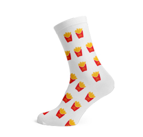 McDonald’s French Fries Fry Pattern Socks - NEW