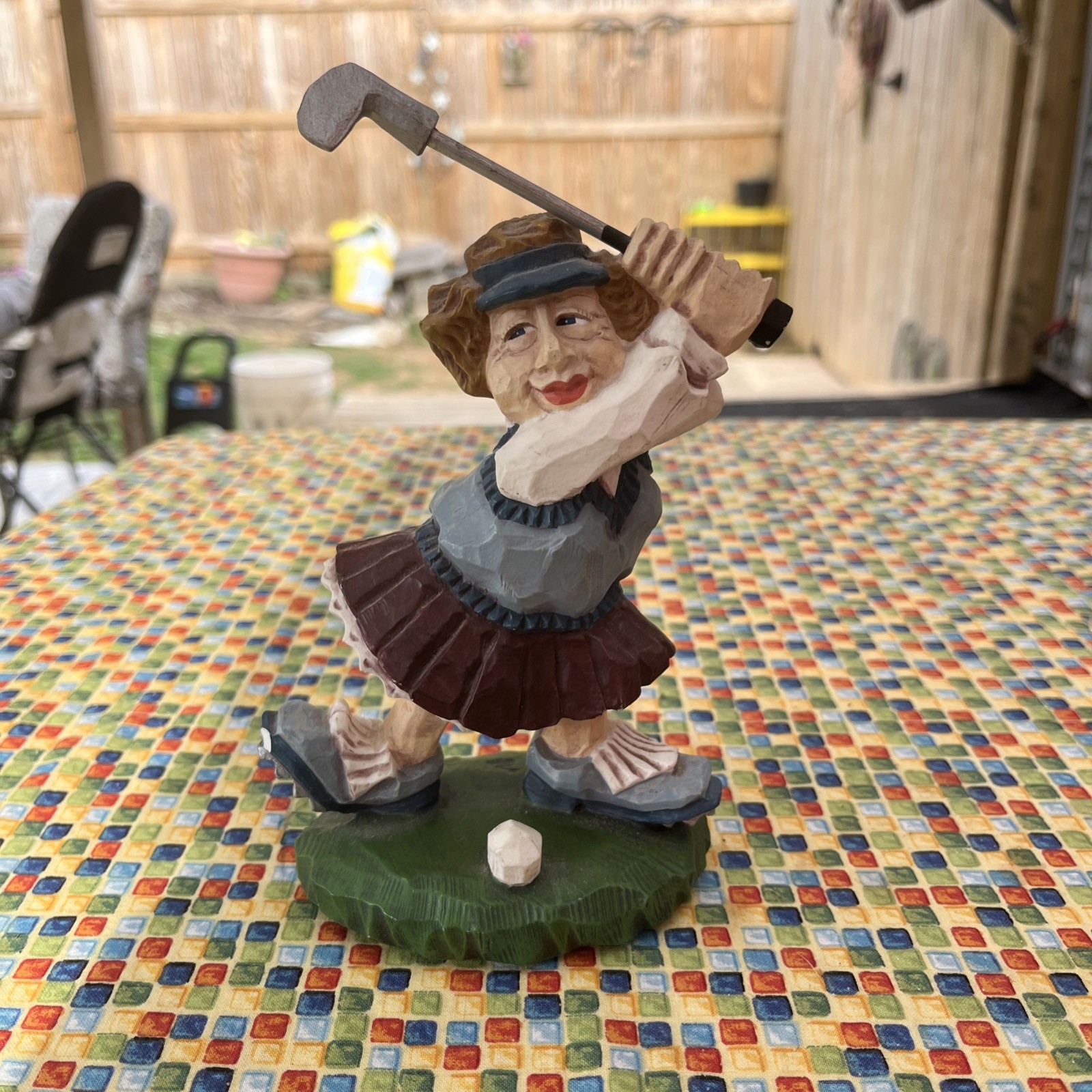 David Frykman 1998 Vintage Lady Golfer Figurine Collectible
