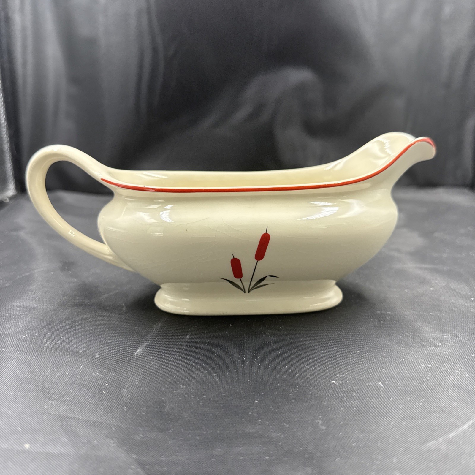 Vintage “Cattail” Gravy/Sauce Boat By Universal Pottery