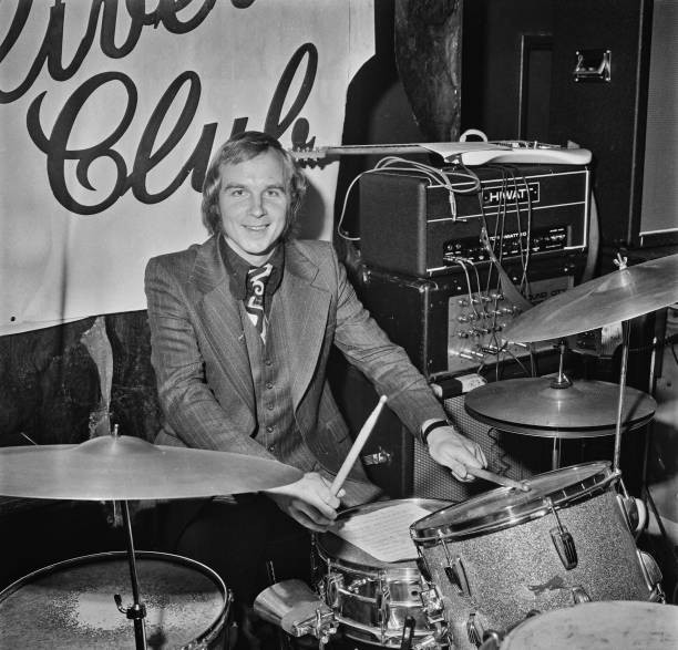 Phil Beal Of Tottenham Hotspur Fc On The Drums Uk Old Photo