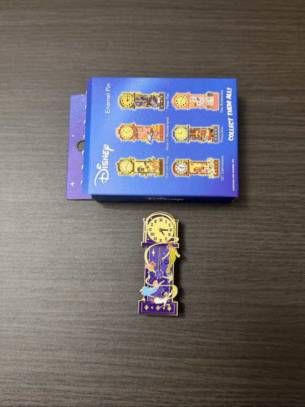 Disney Grandfather Clock Blind Box Enamel Pin - Peter Pan Disney Grandfather Clock Blind Box Enamel Pin - Peter Pan