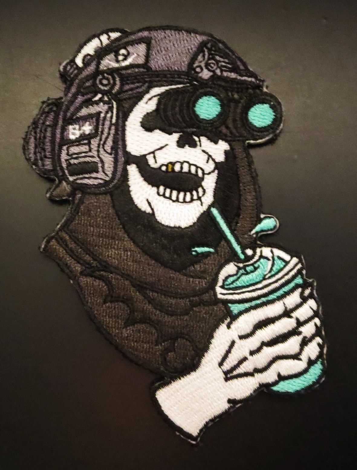 WASTELAND KOOKS x WHITE PHOSPHOR BAJA BLUE MISFORTUNES EMBROIDERED PATCH