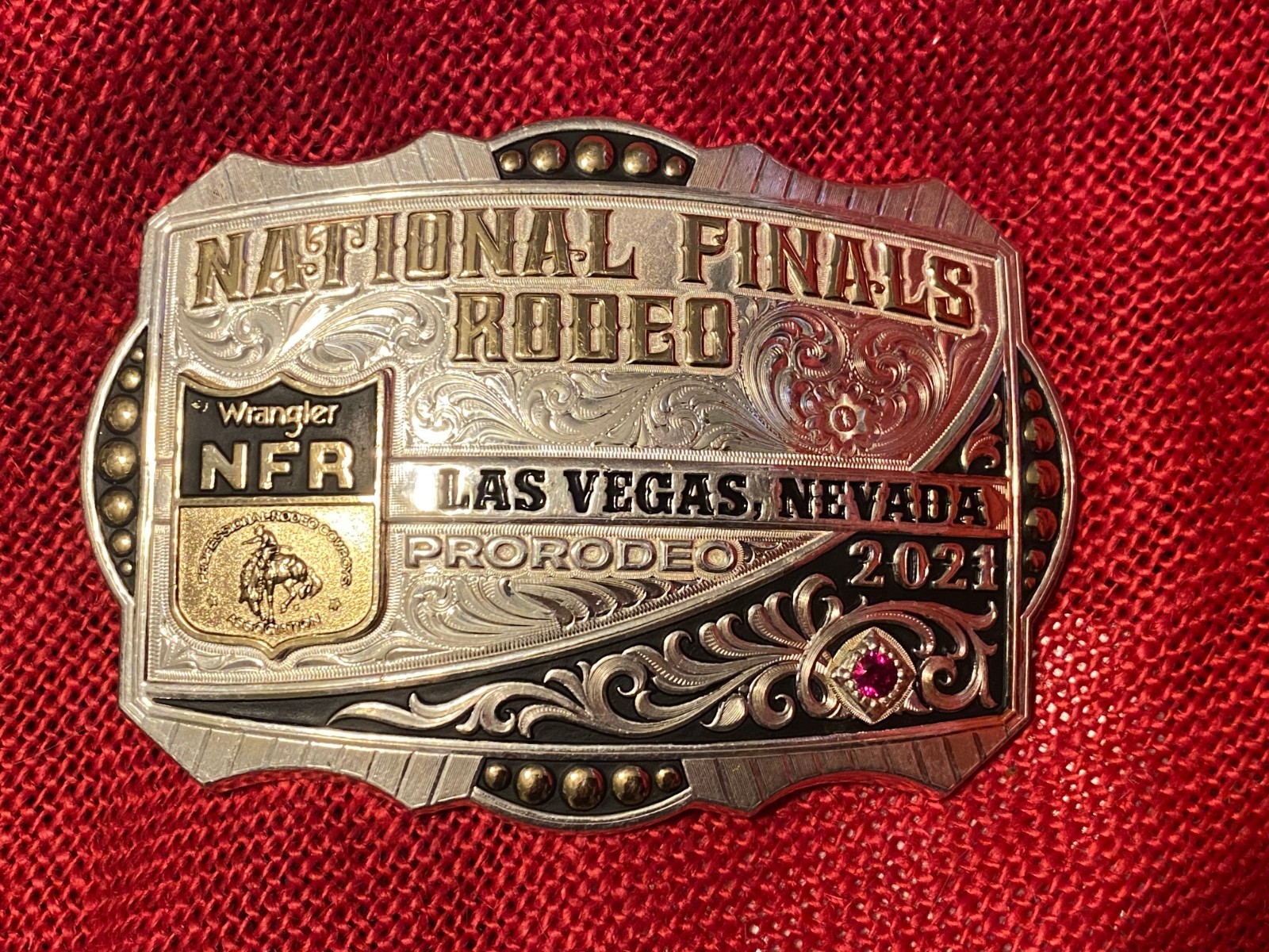 NFR 2021 Montana Silver RARE Vegas PRCA belt buckle HARD TO FIND YEAR ships FREE