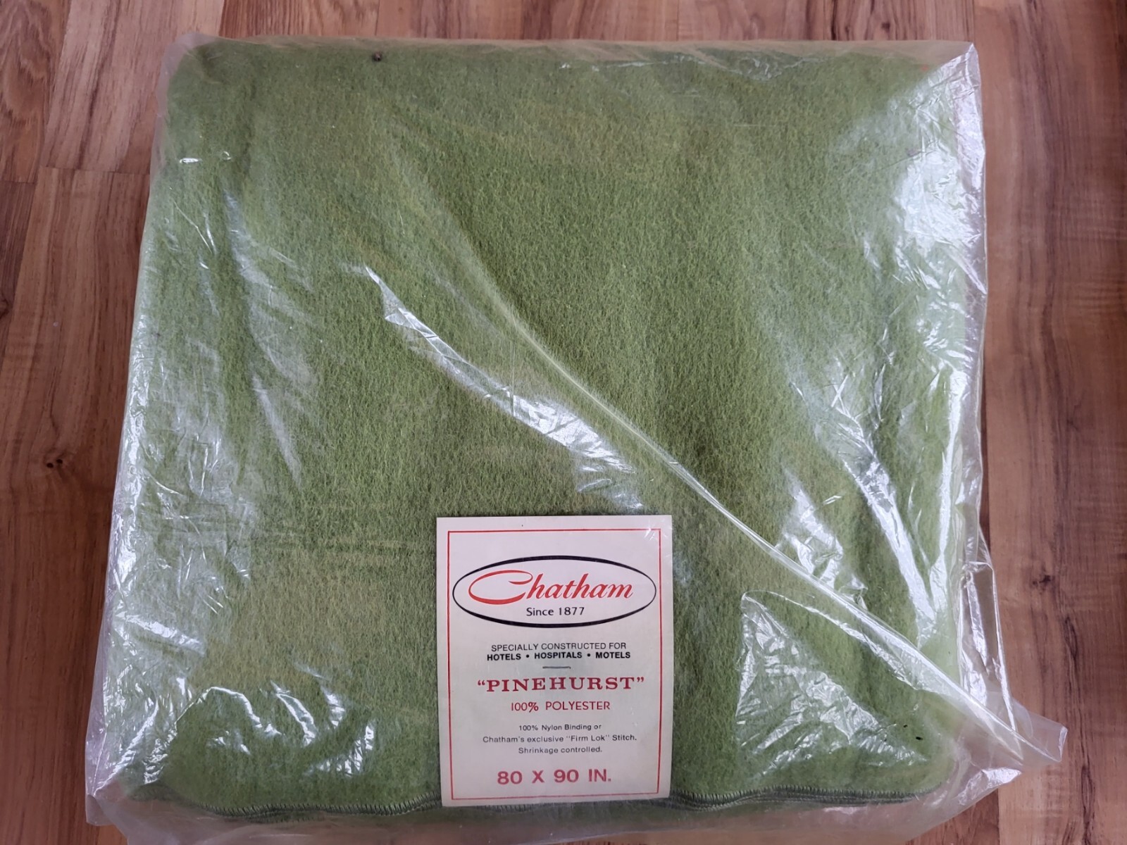 Vintage Chatham Pinehurst 100% Polyester 80x90 Blanket