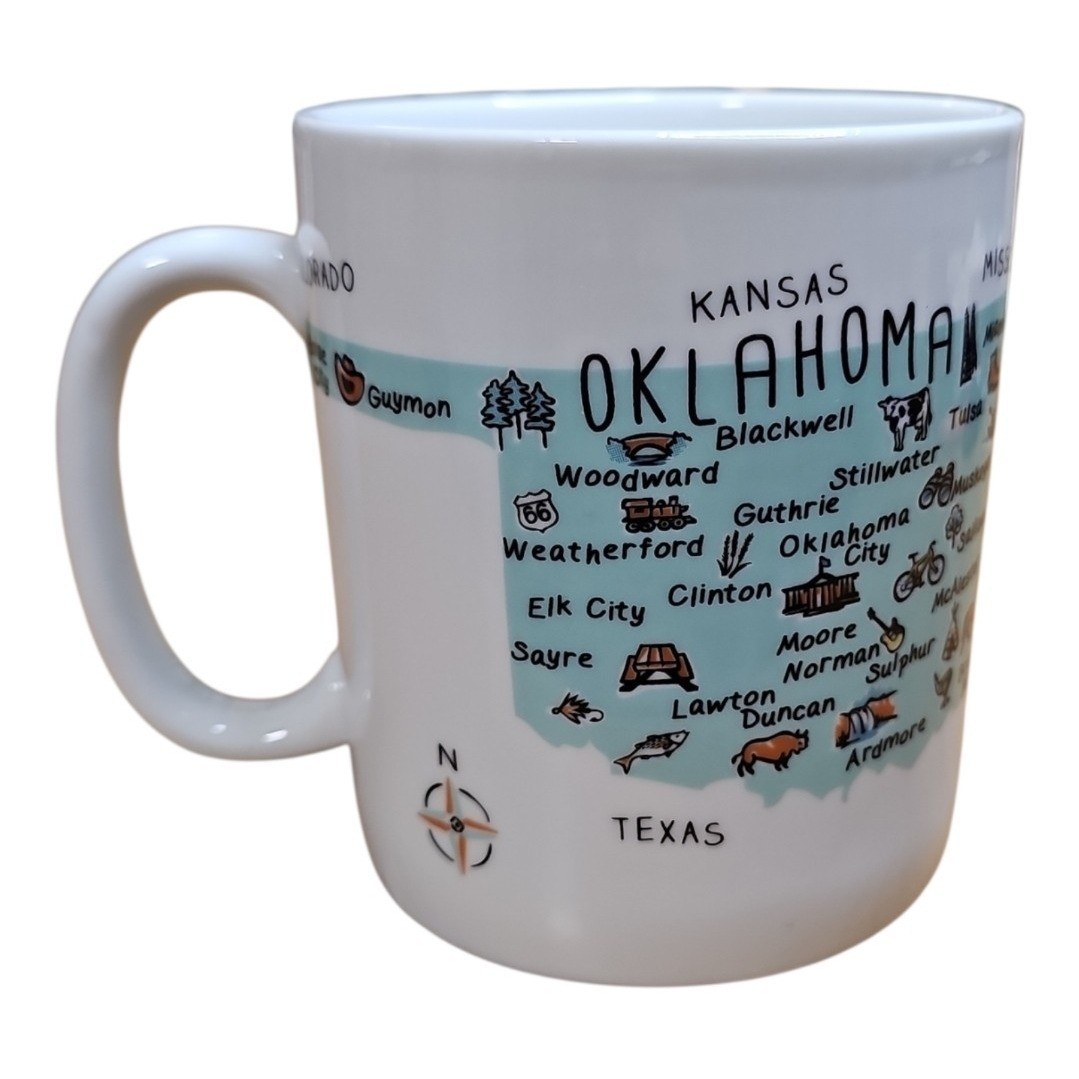 222 Fifth Oklahoma Map Huge Coffee Mug Jumbo XL My Place Souvenir Cup 222 Fifth Oklahoma Map Huge Coffee Mug Jumbo XL My Place Souvenir Cup
