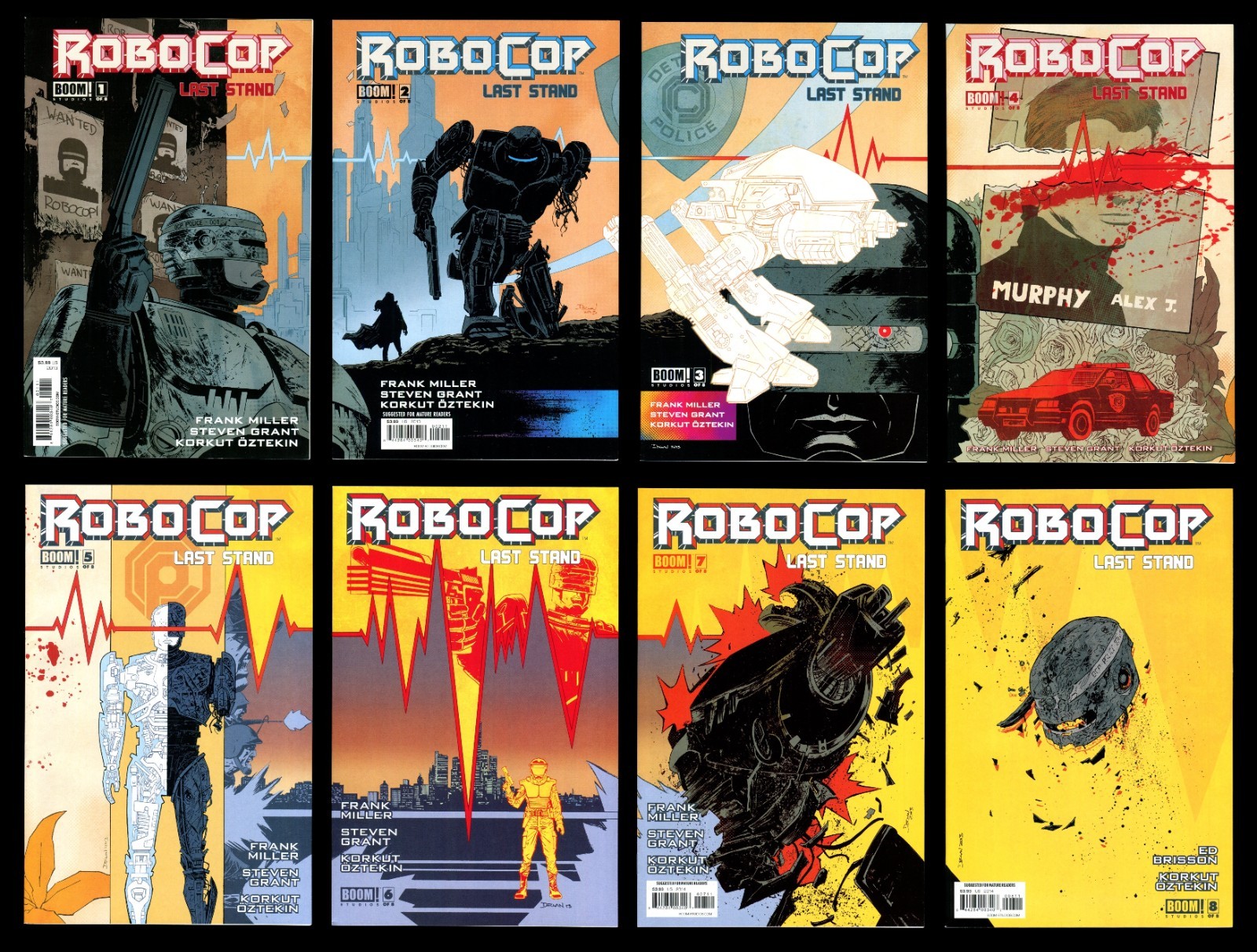 RoboCop Last Stand Comic Set 1-2-3-4-5-6-7-8 Lot Boom 2013 Alex Murphy ED-209