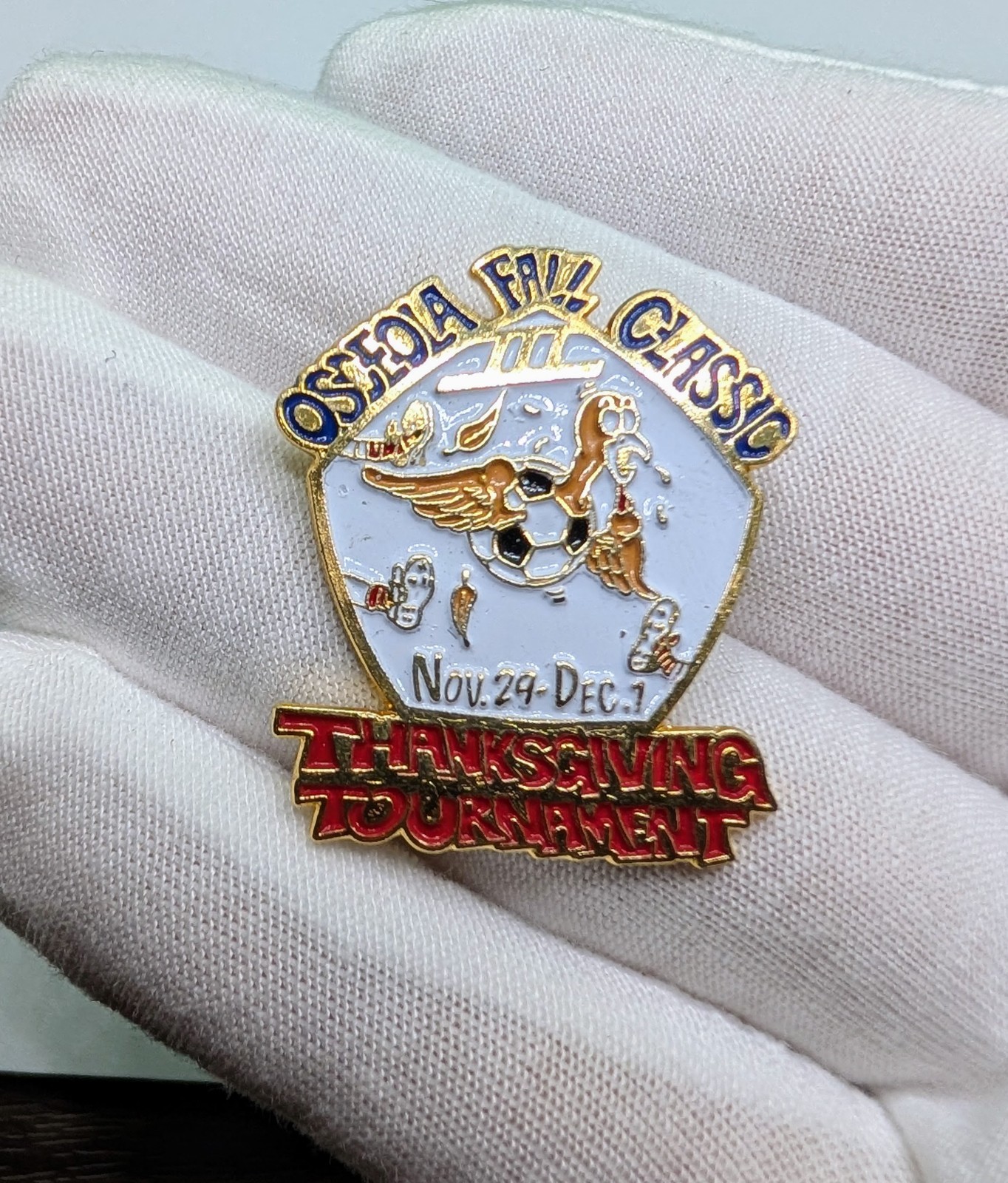 Vintage Osceola Fall Classic Soccer Lapel Pin Vintage Osceola Fall Classic Soccer Lapel Pin