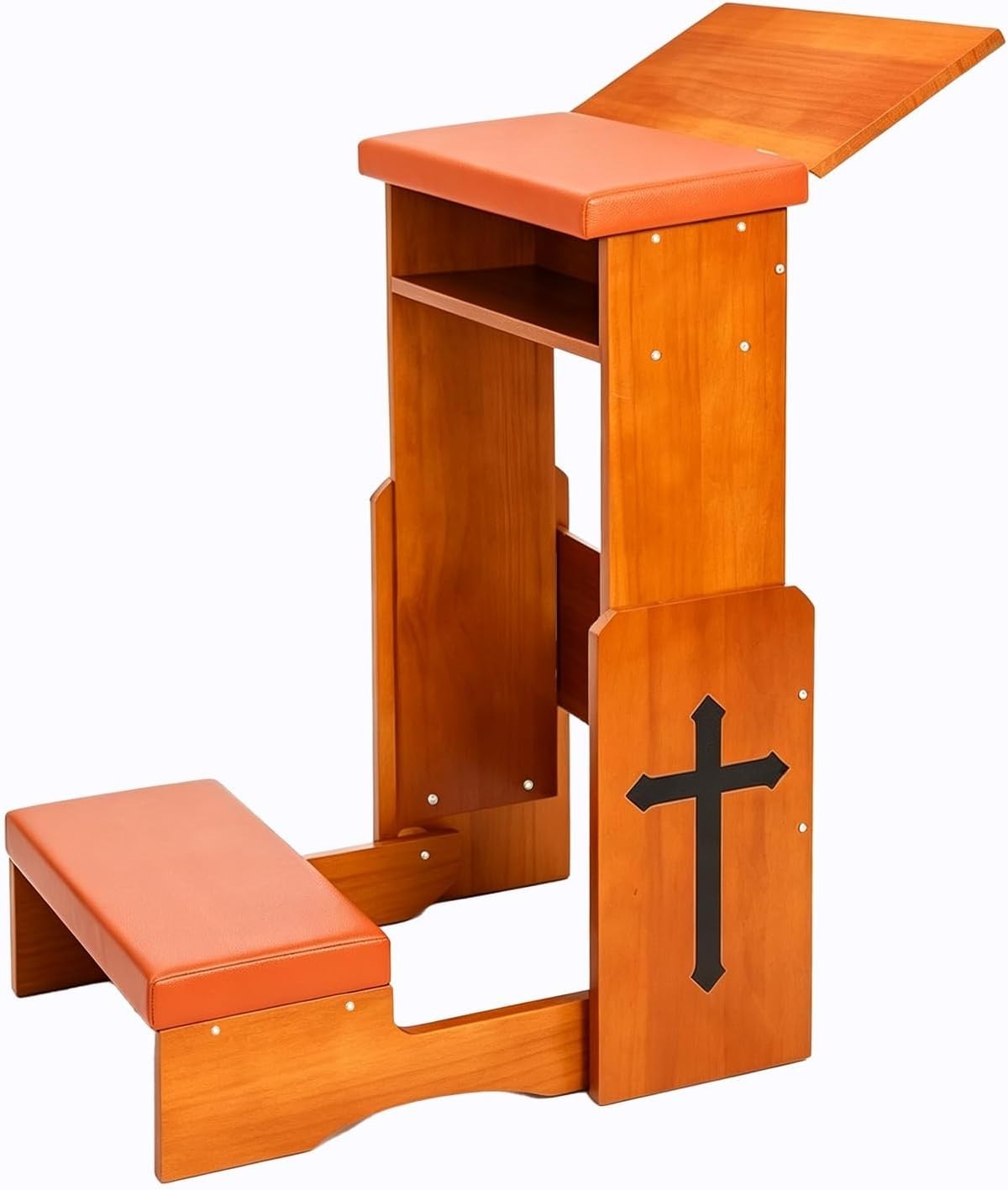 Prayer Kneeler, Wooden Kneeling Bench with Foldable Design Prayer Kneeler, Wooden Kneeling Bench with Foldable Design