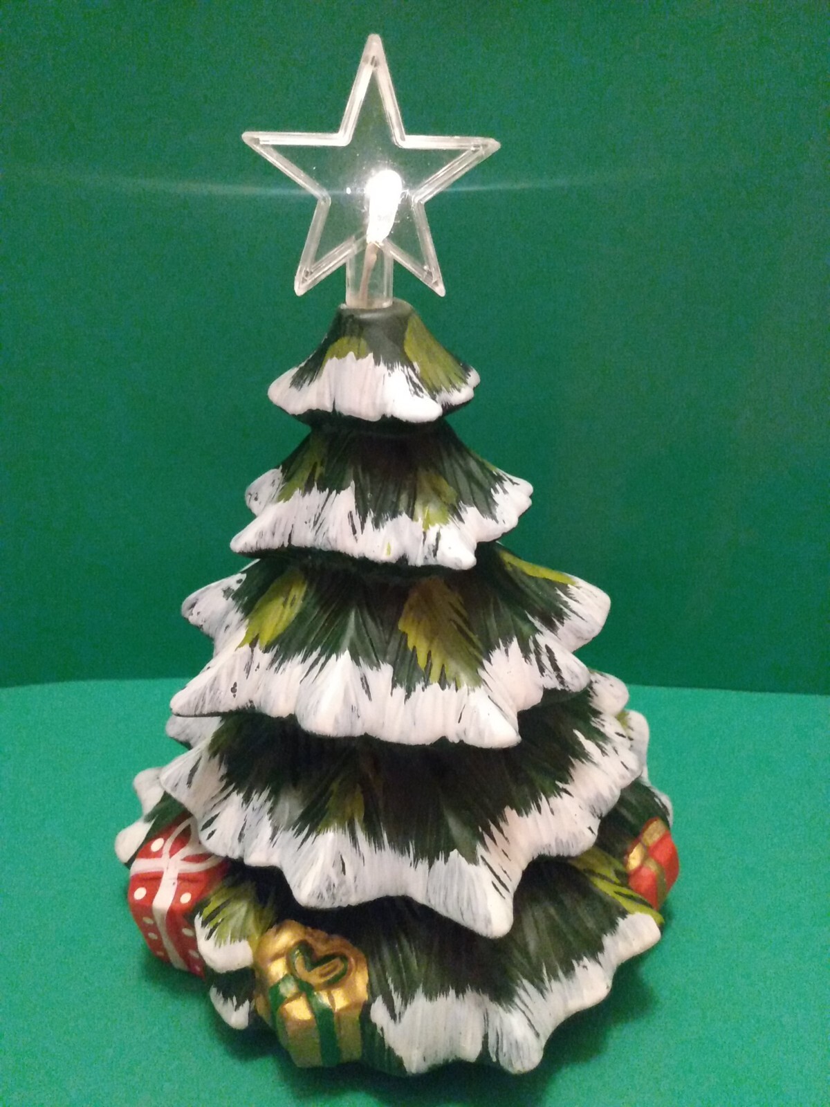 Vintage Mr Christmas Porcelain Tree Light Plays Various Of Song\'s  8\