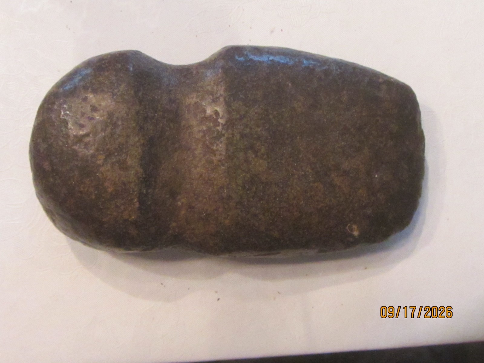 Native American stone tomahawk head. Nice, Very Old. From Madison Co., KY area
