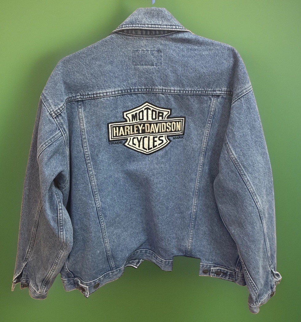 Vintage Men’s HARLEY DAVIDSON Denim Jacket (Large)