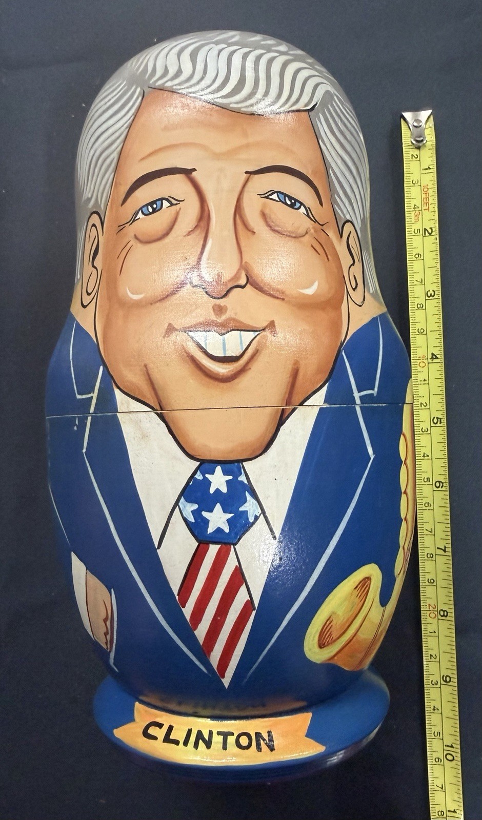 7 Presidents Russian Nesting Dolls: Clinton Bush Reagan Carter Nixon Kennedy