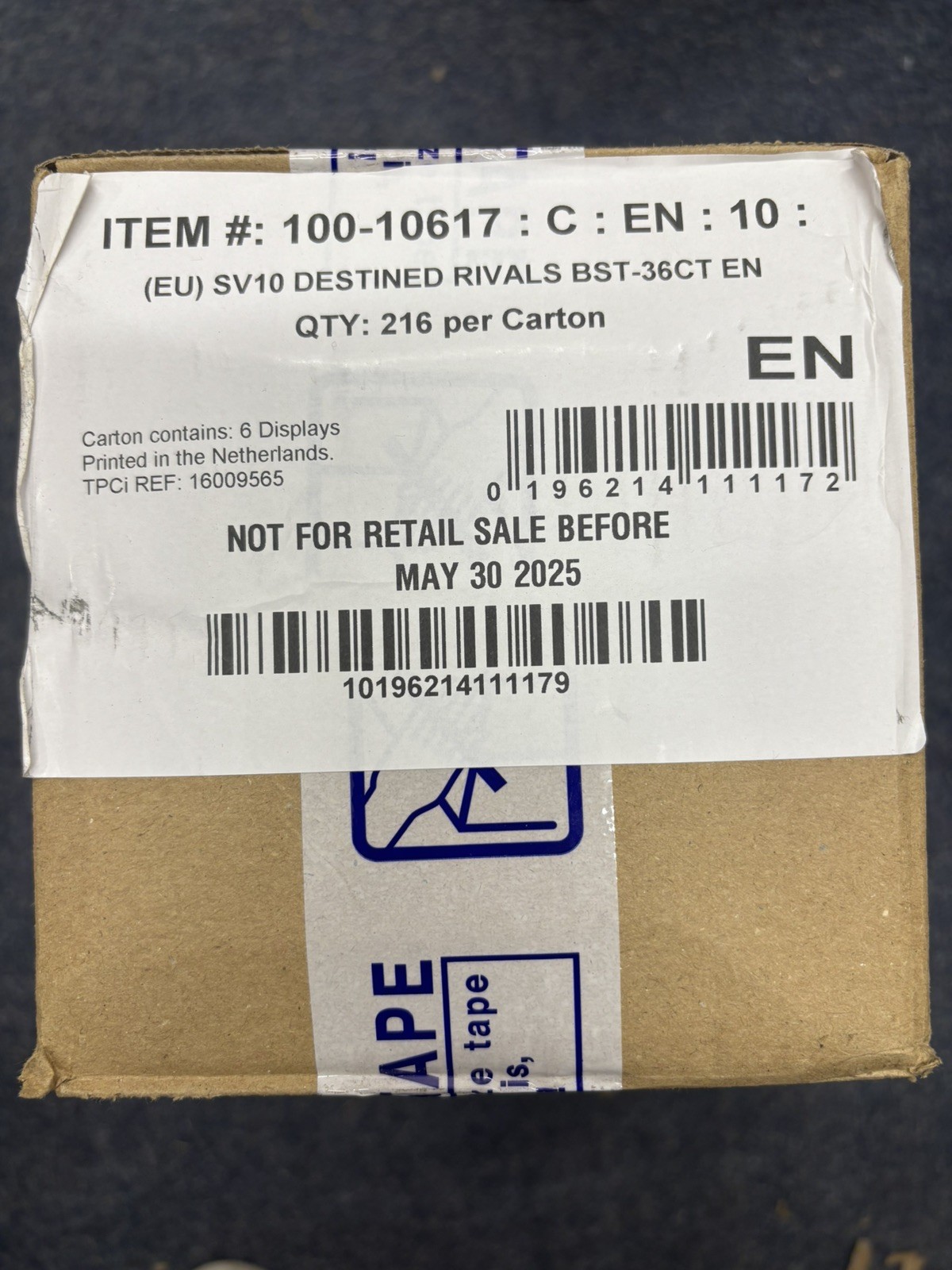 Pokemon Destined Rival x6 Booster Boxes in a case. New And Sealed.
