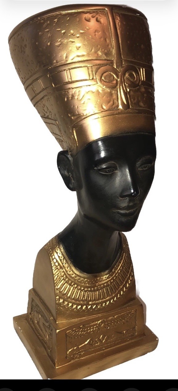 Great Rare 14” Statue Sculpture Figurine Nefertiti Egyptian Pharaoh Great Rare 14” Statue Sculpture Figurine Nefertiti Egyptian Pharaoh