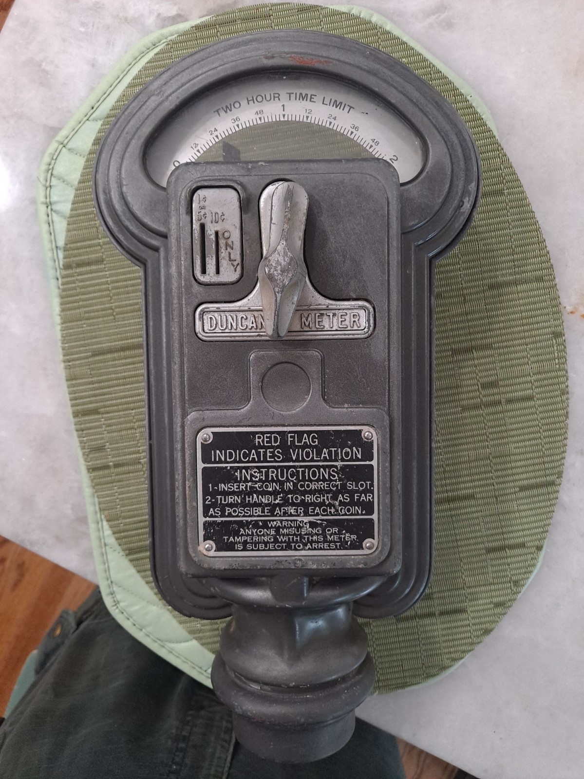 Vintage Duncan Miller Parking Meter 2 Hour Coin Operated Meter Antique Vintage Duncan Miller Parking Meter 2 Hour Coin Operated Meter Antique