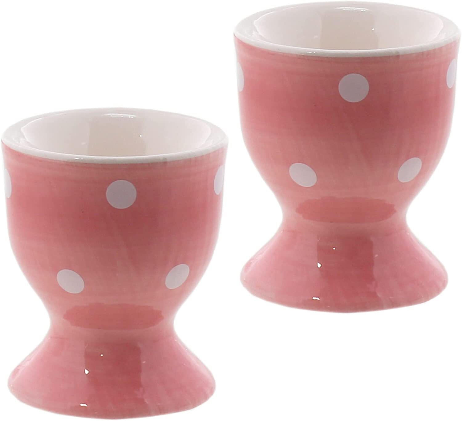 Servette Home Egg Cup Cute Ceramic Soft Boiled Egg Holder - Set of 2
