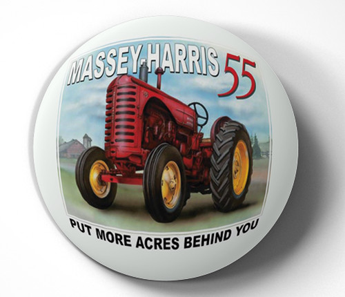 Massey Harris 55 Tractor -Antique Tractor pin pinback button