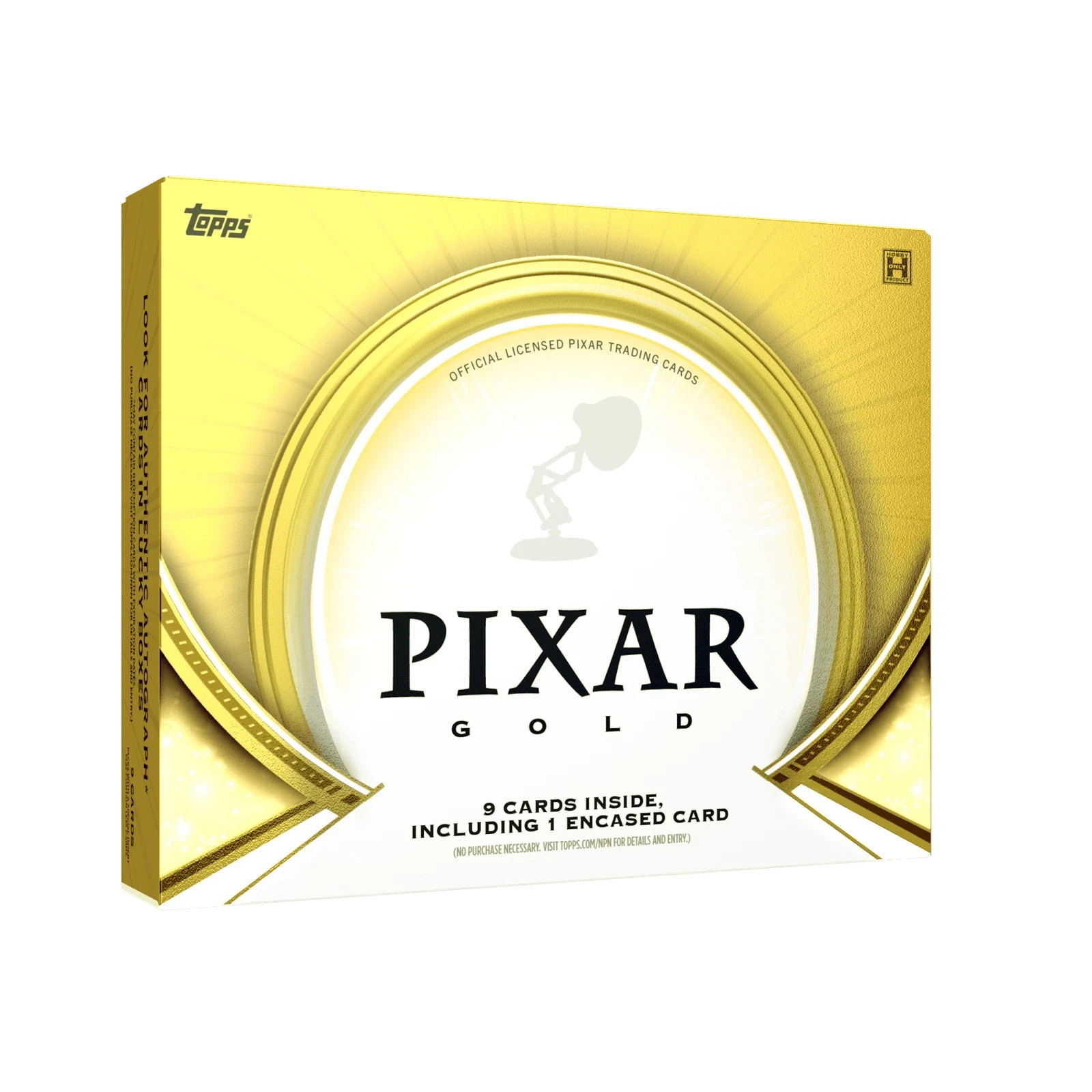 2025 TOPPS DISNEY PIXAR GOLD HOBBY BOX (1 Encased/9 Cards) Brand New Sealed QTY