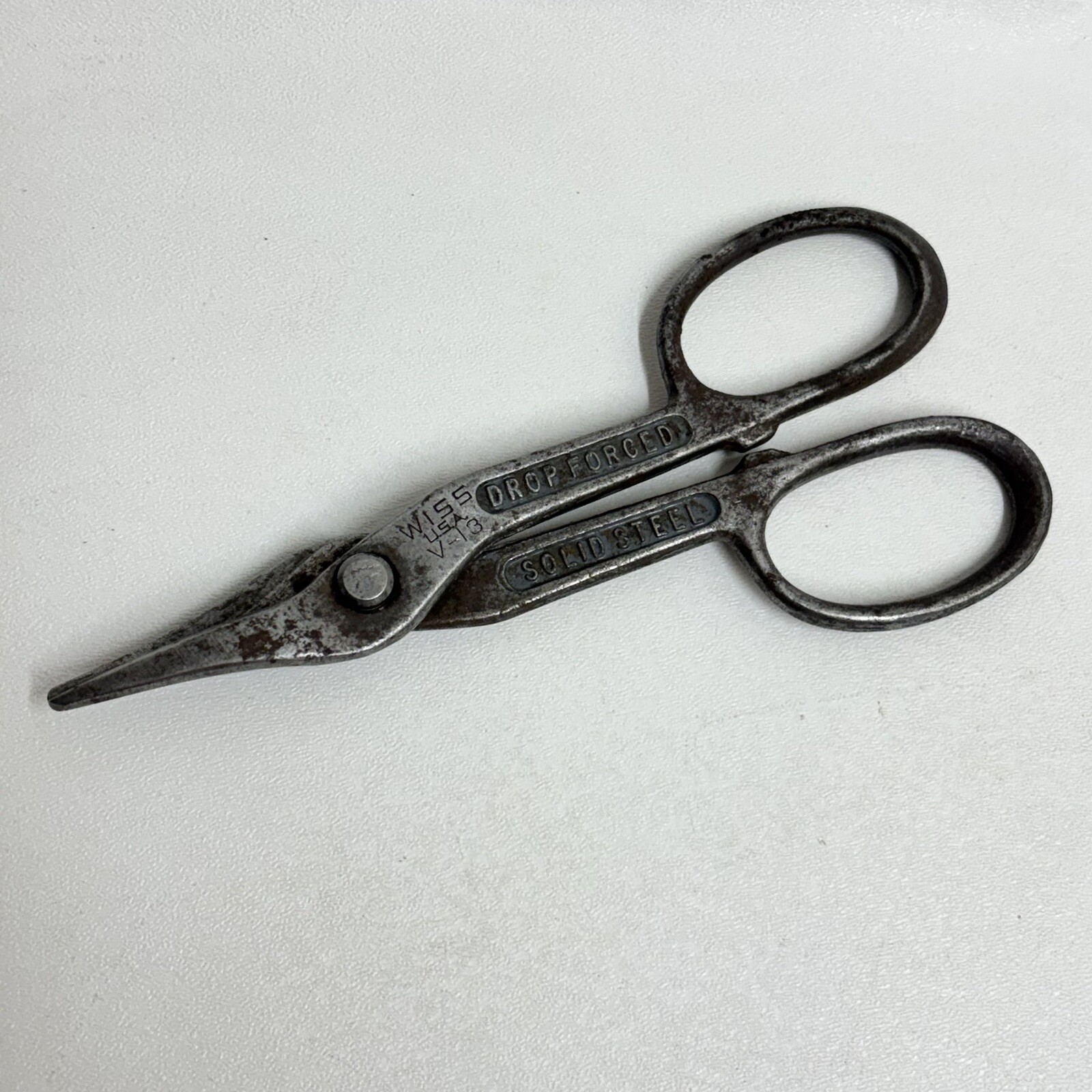 WISS Duck Bill Snips Cutters Scissors V-13 Drop Forged Steel Vintage USA