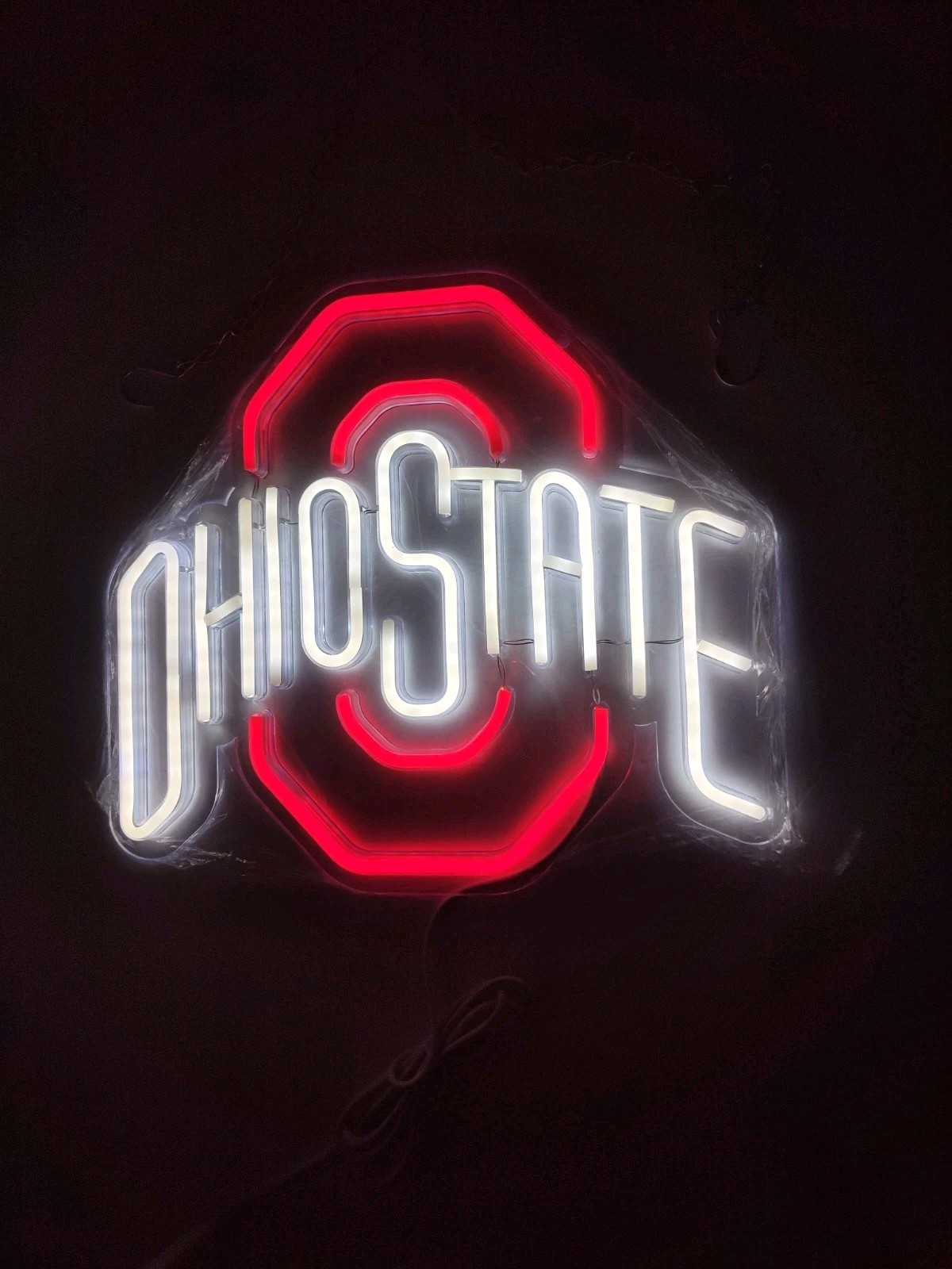 Ohio State Buckeyes LED Neon Sign Acrylic Wall Light Game Room Fan Cave Deco New