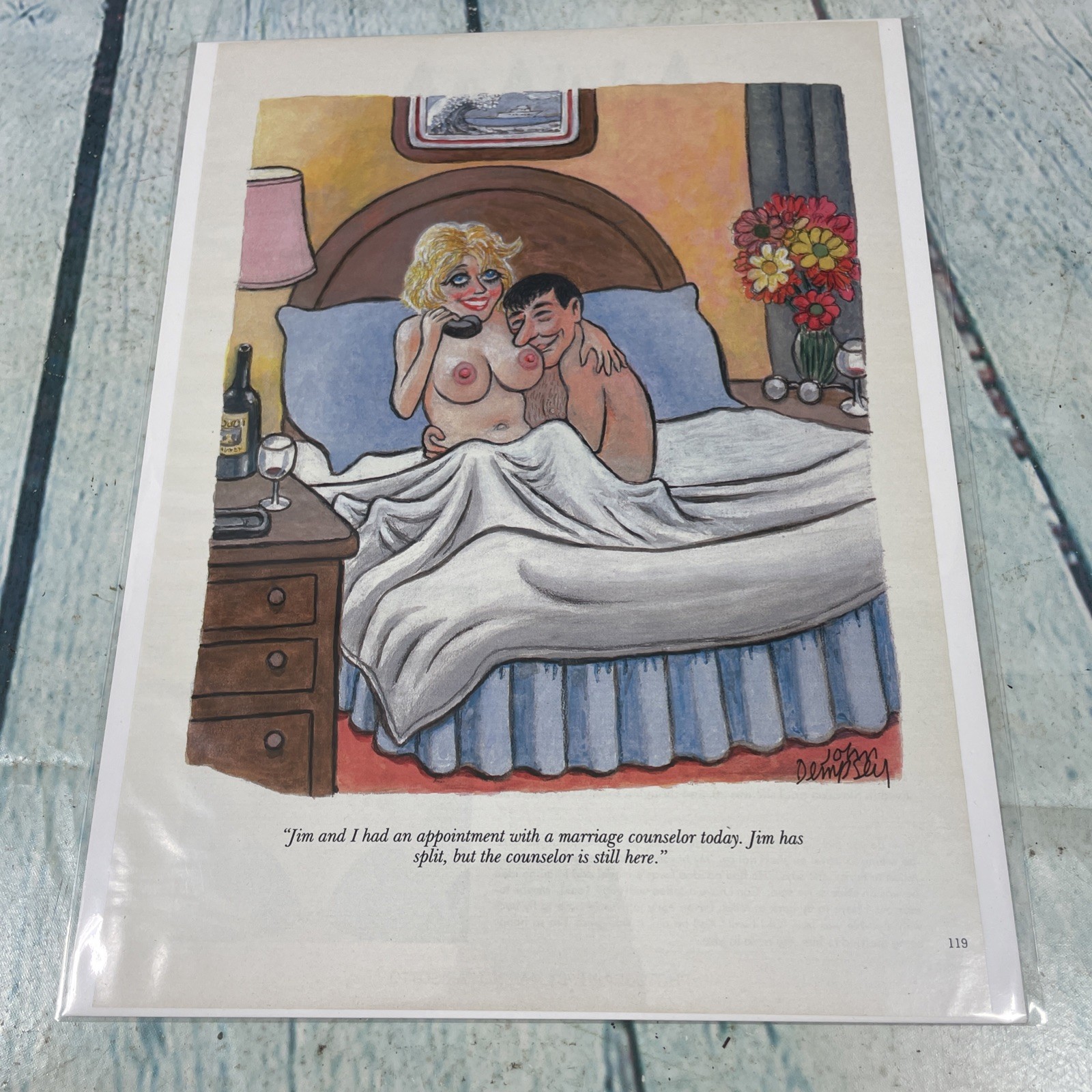 2002 Sexy Adult Cartoon Counselor Vtg Print Ad/Poster Pinup Art Magazine Page