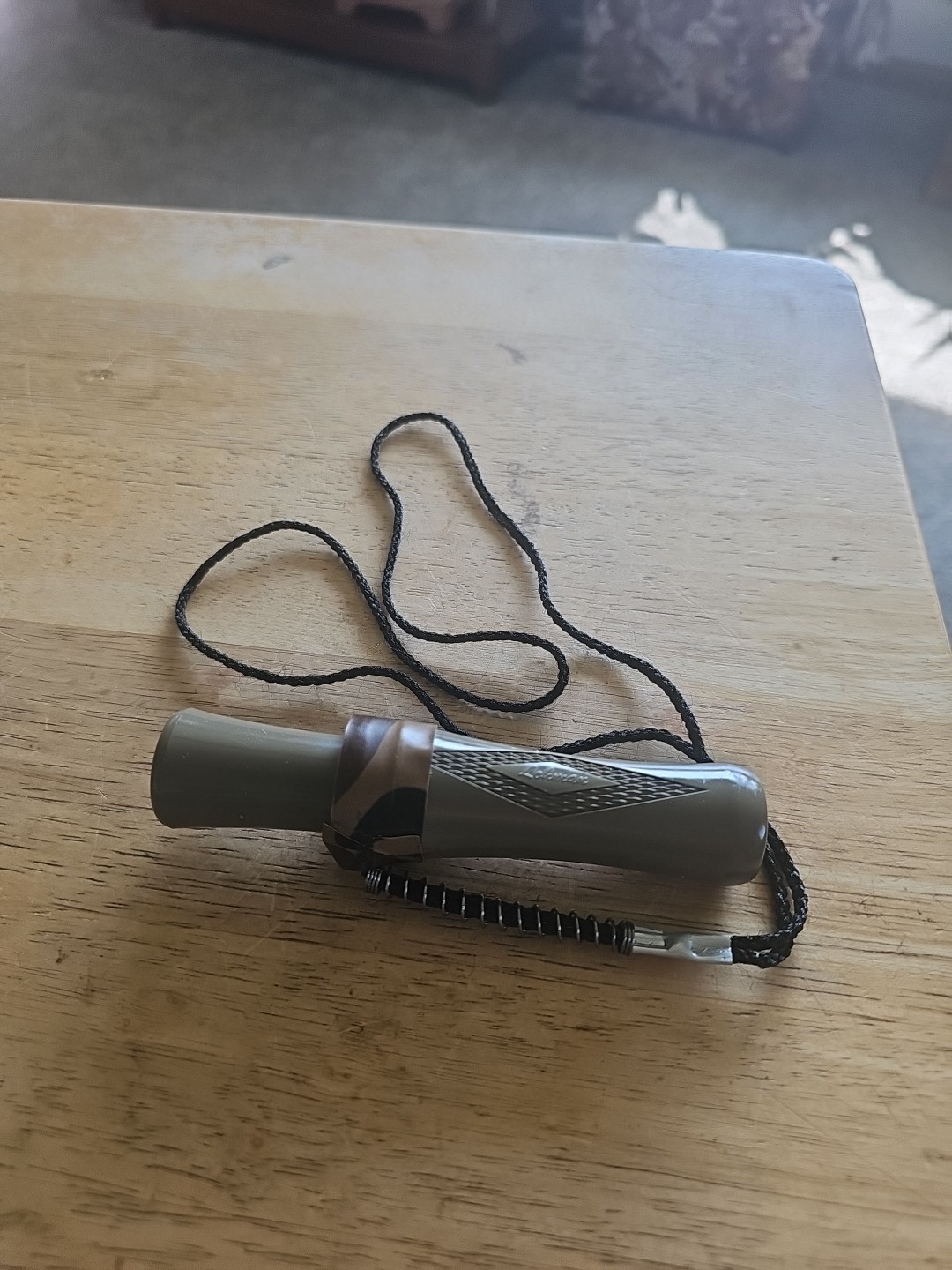 Vintage Lohman Goose Call – Hunting Game Call – Waterfowl Duck  W/ Lanyard. 