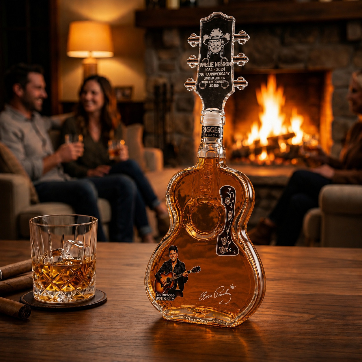 Guitar Whiskey Decanter, Rock Music Liquor Bottle, Electric Guitar