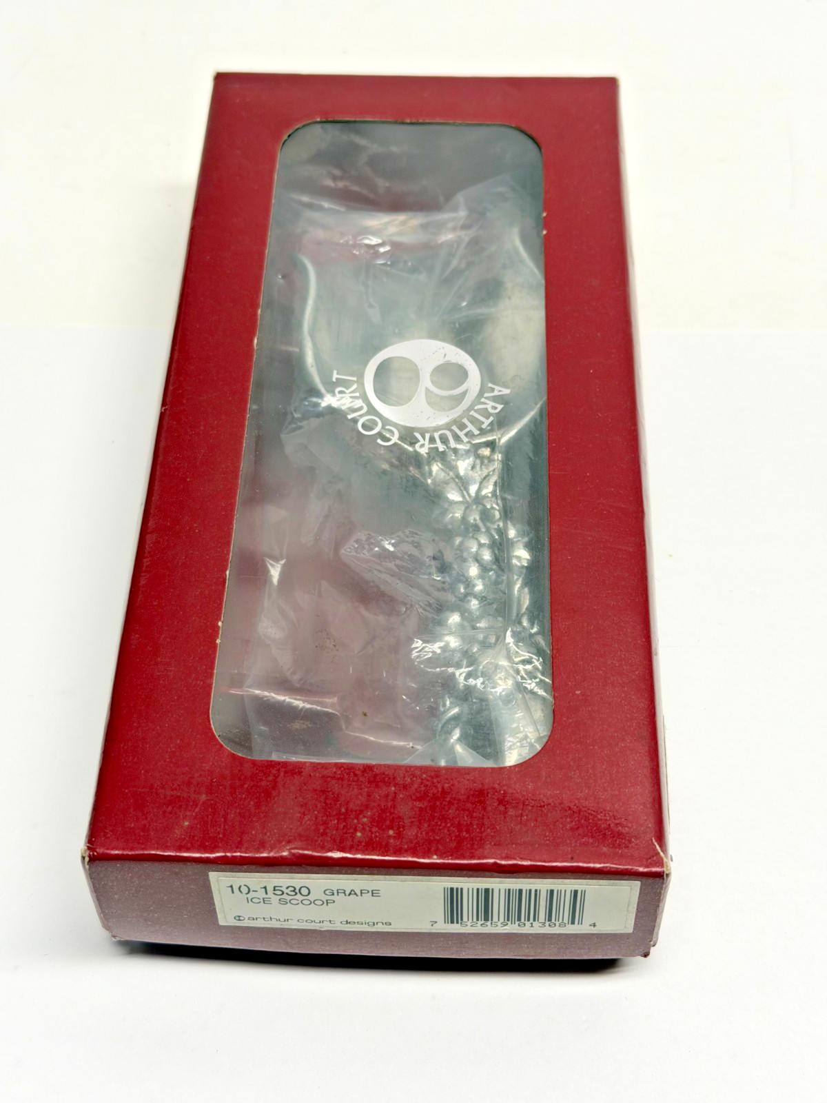 Vintage Arthur Court Ice Scoop, Designed with Grapes and Rabbit NEW