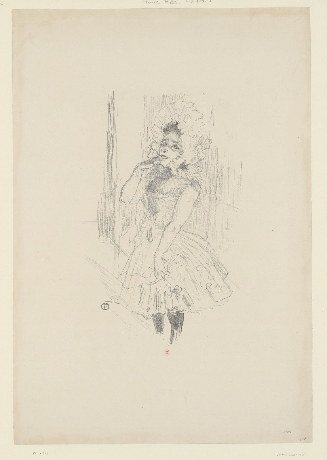 Toulouse-Lautrec Aristide Bruant Vintage 1892 Sketch Photo Reprint Wall Art