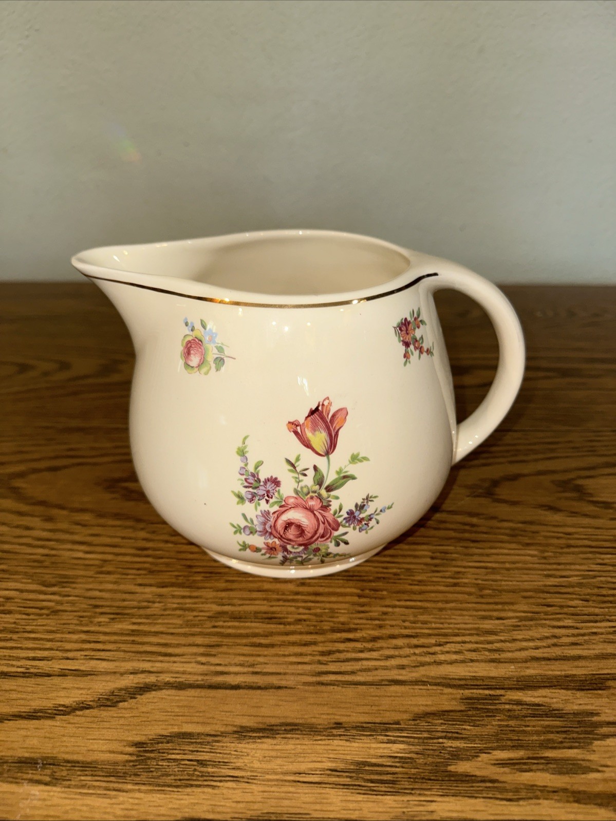 Vintage Household Institute Priscilla Eggshell Pitcher - Homer Laughlin 8.5 Vintage Household Institute Priscilla Eggshell Pitcher - Homer Laughlin 8.5